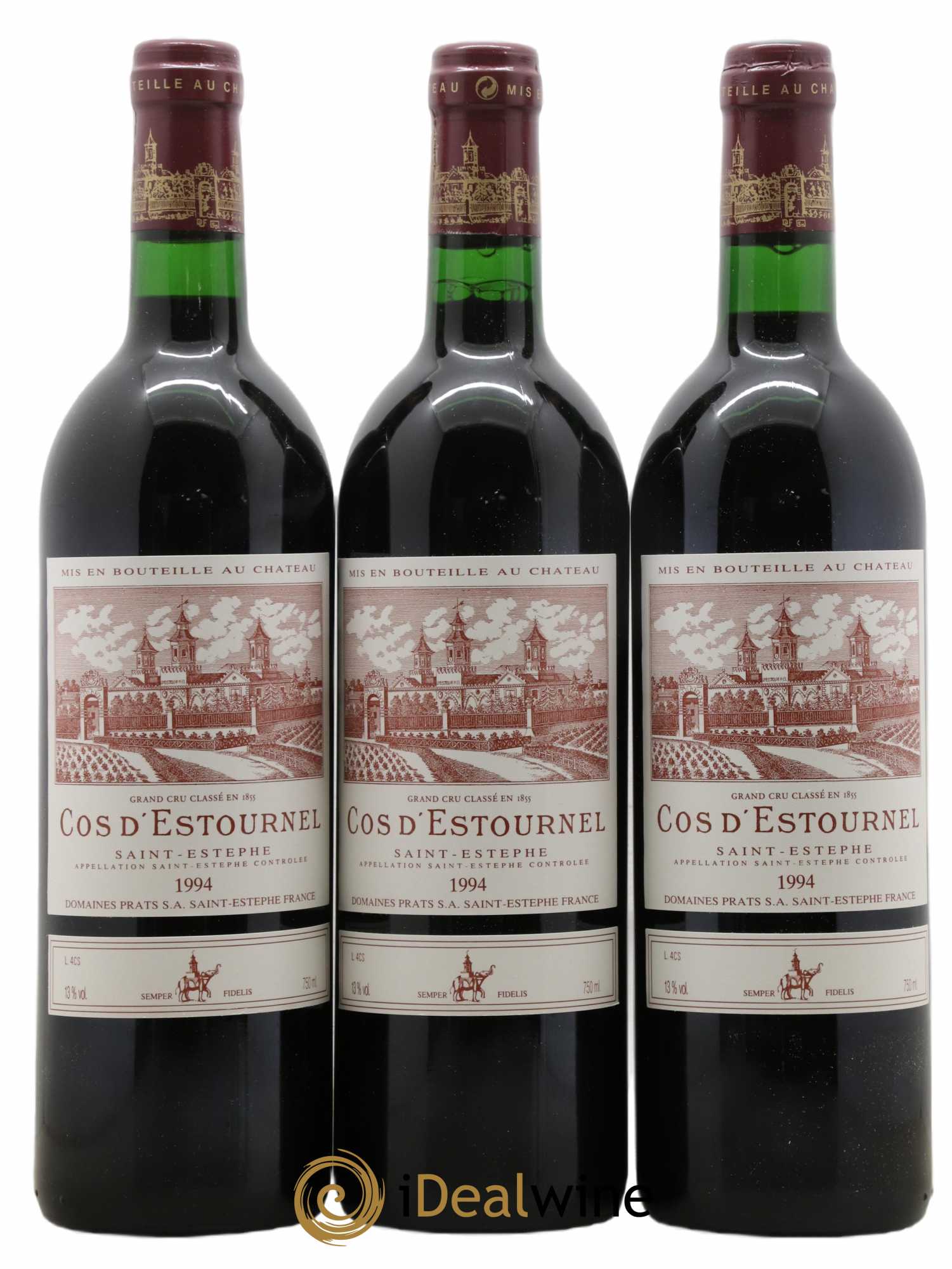 Cos d'Estournel 2ème Grand Cru Classé 1994 - Lot de 3 bouteilles - 0