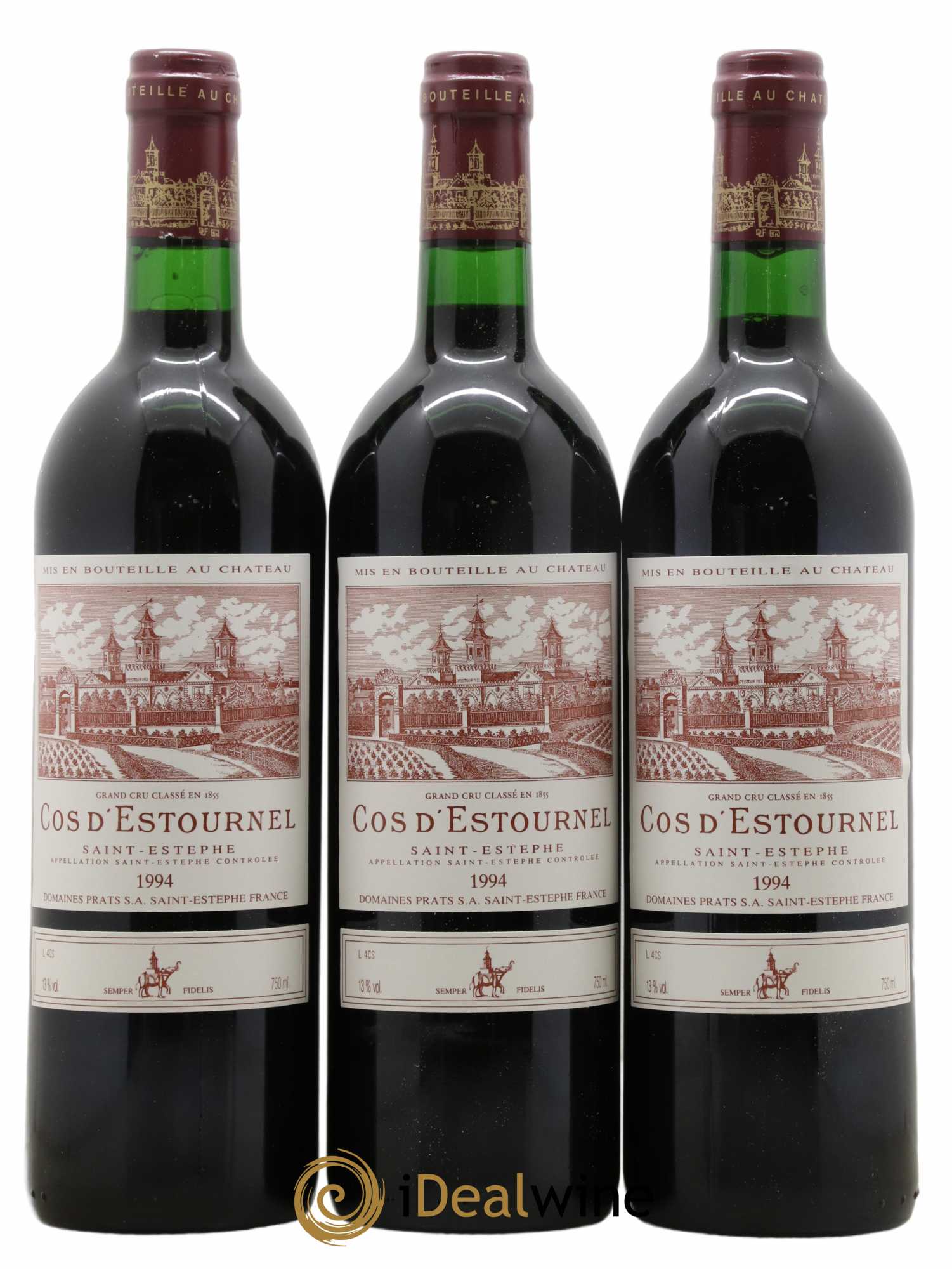 Cos d'Estournel 2ème Grand Cru Classé 1994 - Lot de 3 bouteilles - 0
