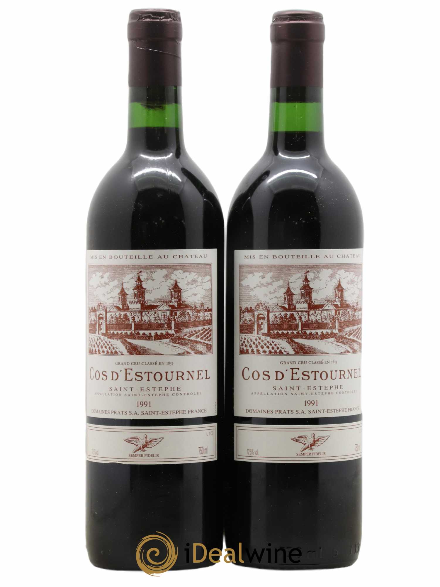 Cos d'Estournel 2ème Grand Cru Classé 1991 - Lot de 2 bouteilles - 0