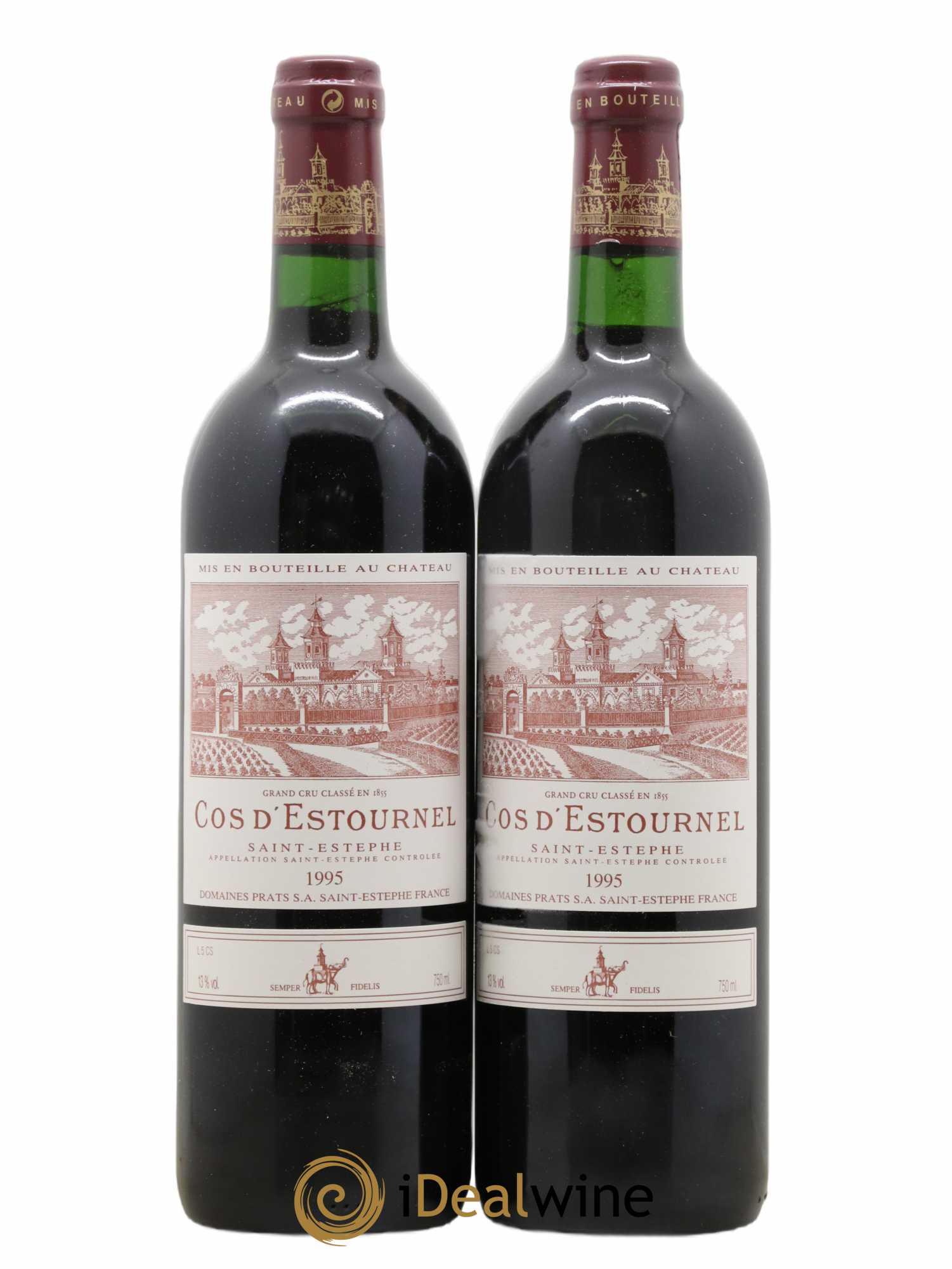 Cos d'Estournel 2ème Grand Cru Classé 1995 - Lot de 2 bouteilles - 0