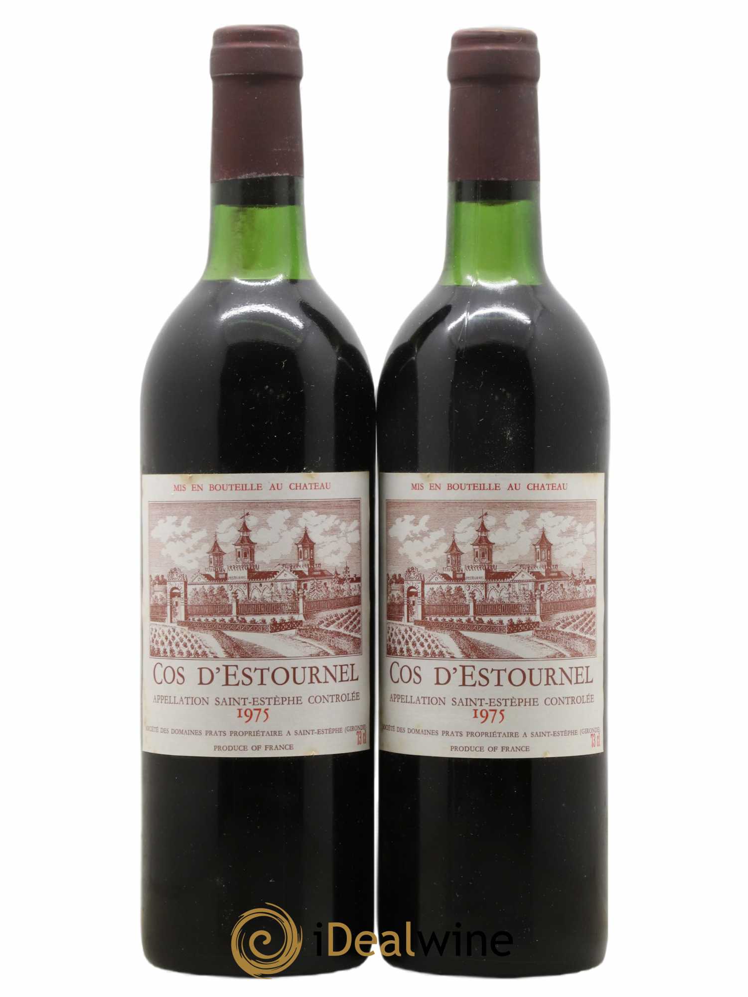Cos d'Estournel 2ème Grand Cru Classé 1975 - Lot de 2 bouteilles - 0