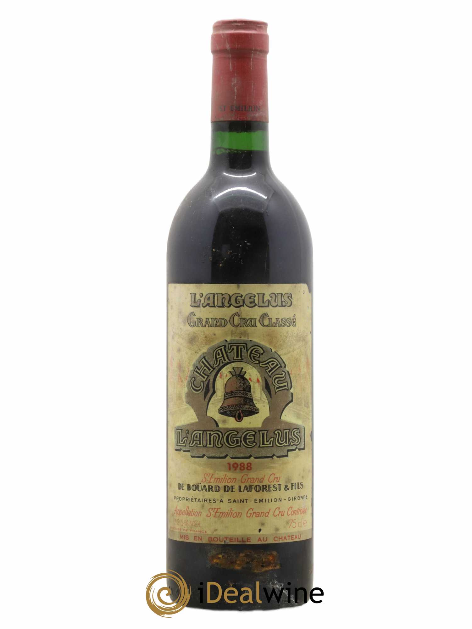 Château Angélus 1er Grand Cru Classé A 1988 - Lot de 1 bouteille - 0