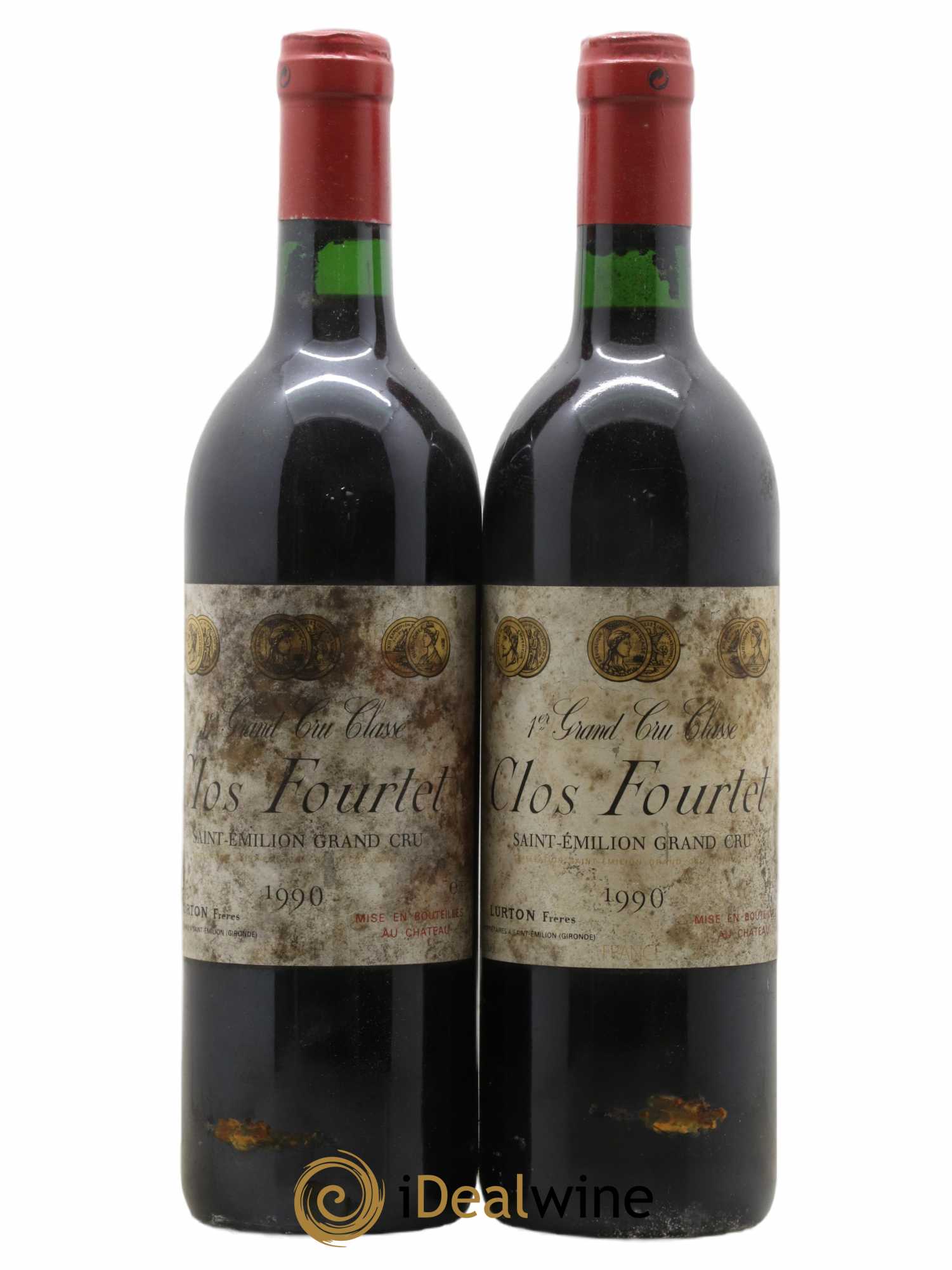 Clos Fourtet 1er Grand Cru Classé B 1990 - Lot de 2 bouteilles - 0