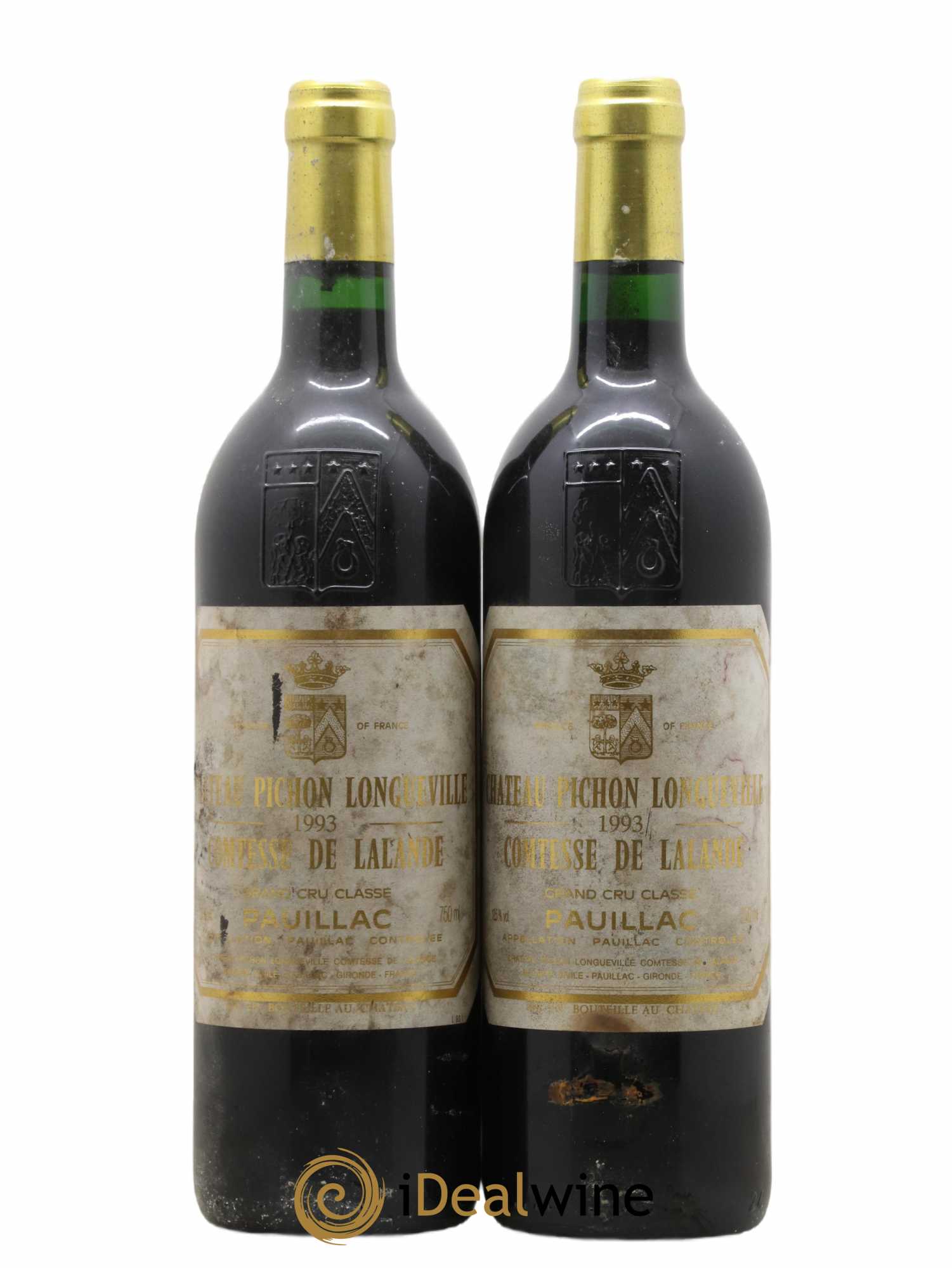 Château Pichon Longueville Comtesse de Lalande 2ème Grand Cru Classé 1993 - Lot de 2 bouteilles - 0