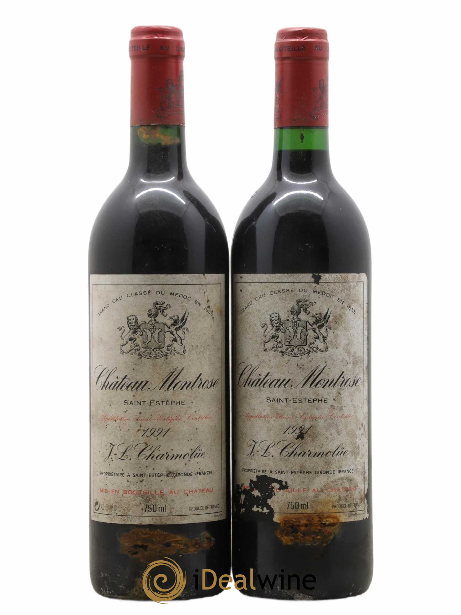 Château Montrose 2ème Grand Cru Classé 1991 - Lot de 2 bouteilles - 0