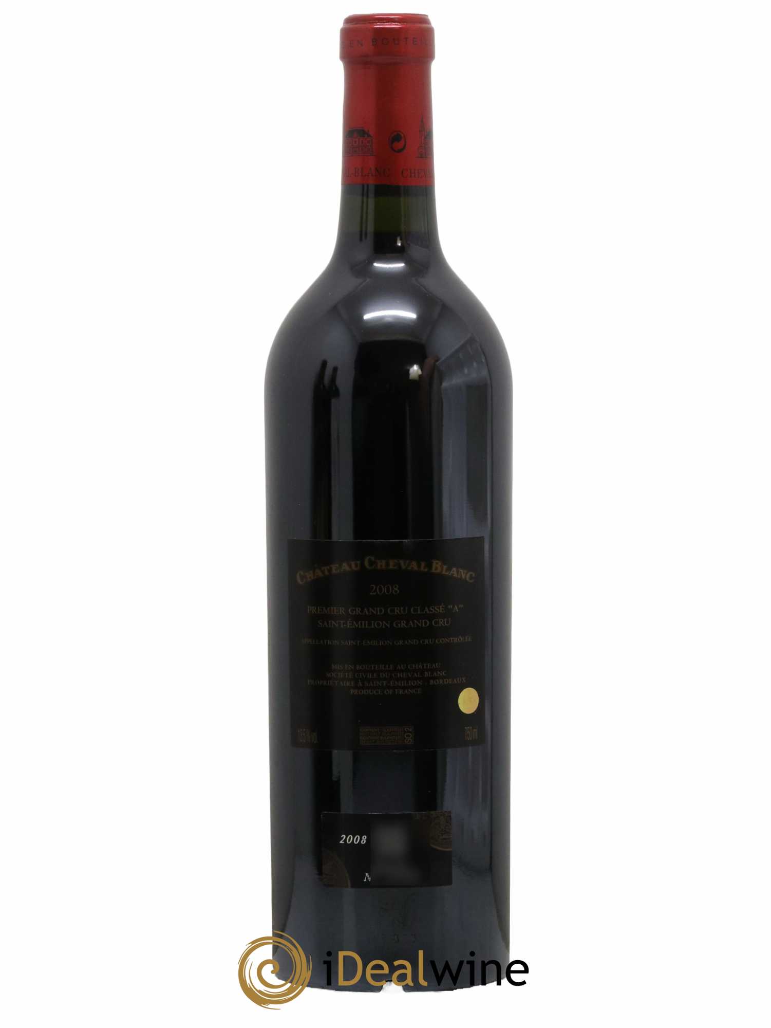Château Cheval Blanc 1er Grand Cru Classé A 2008 - Lot de 1 bouteille - 1
