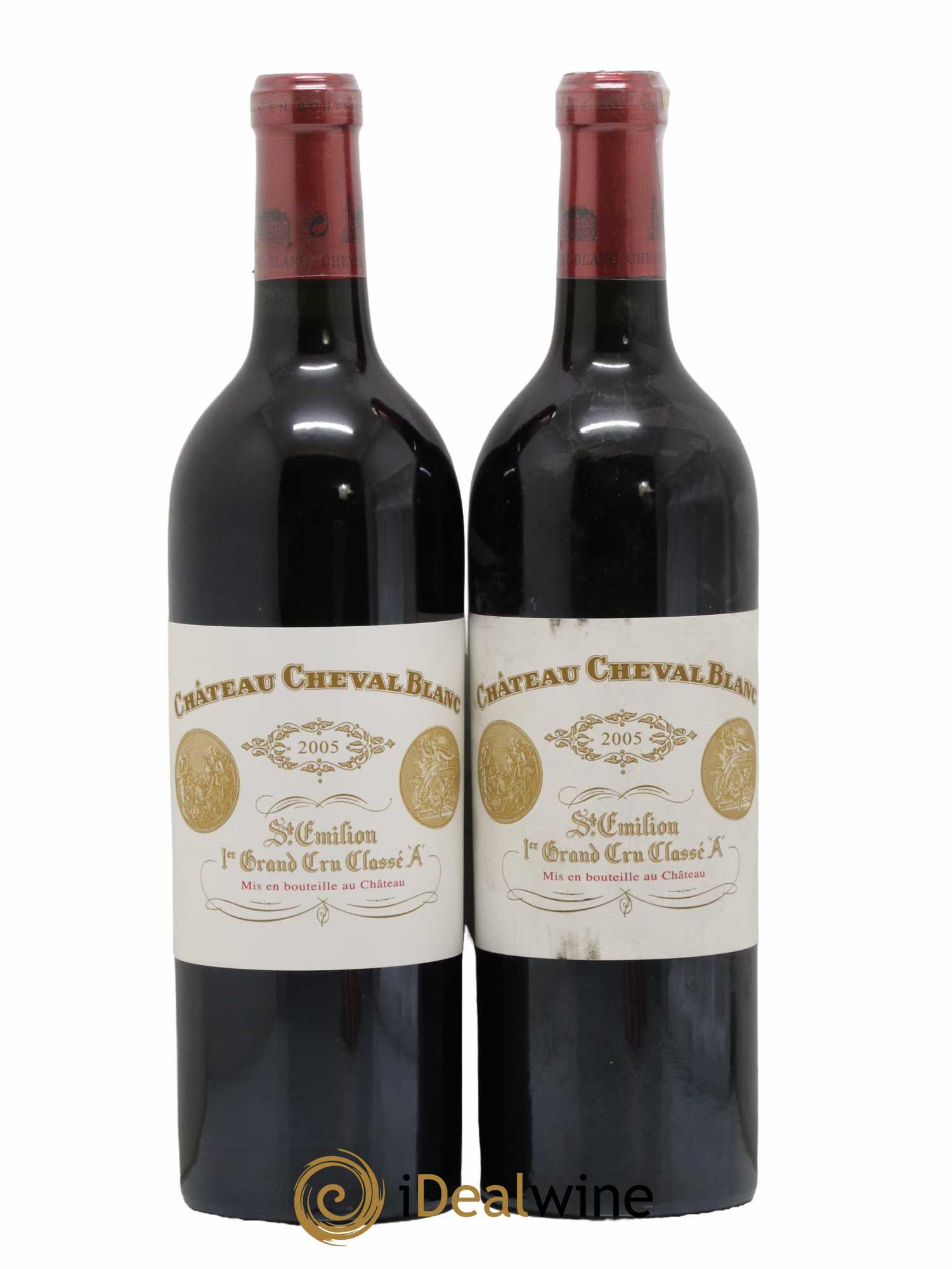 Château Cheval Blanc 1er Grand Cru Classé A 2005 - Lot de 2 bouteilles - 0