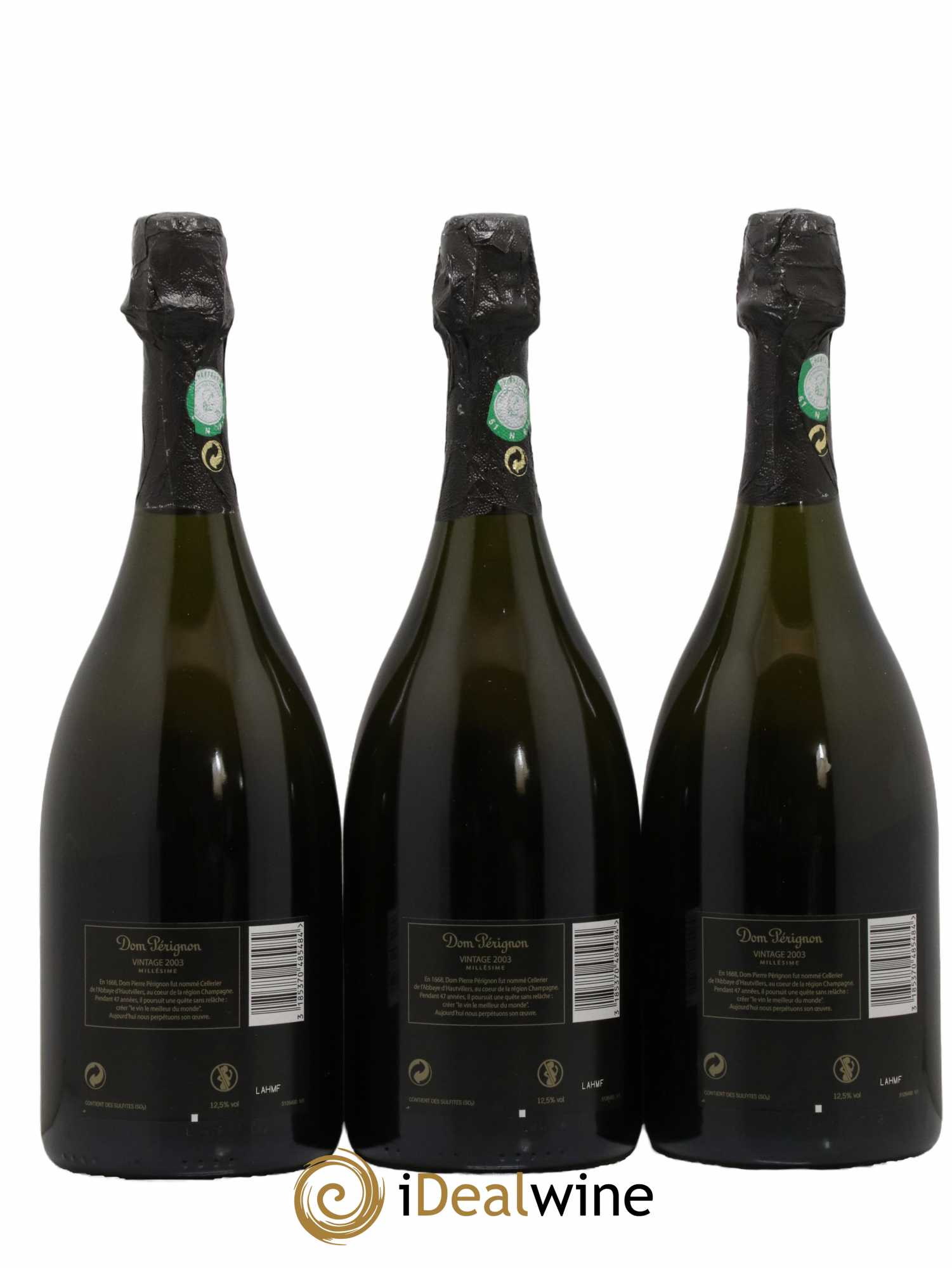 Brut Dom Pérignon 2003 - Lot de 3 bouteilles - 2