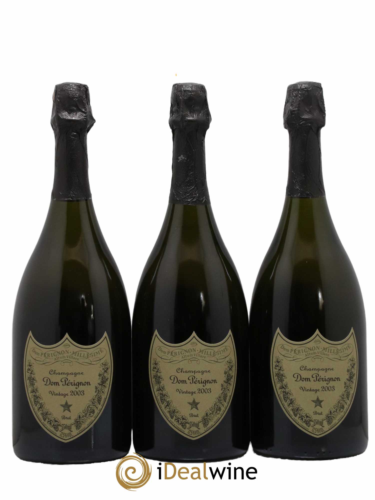 Brut Dom Pérignon 2003 - Lot de 3 bouteilles - 0