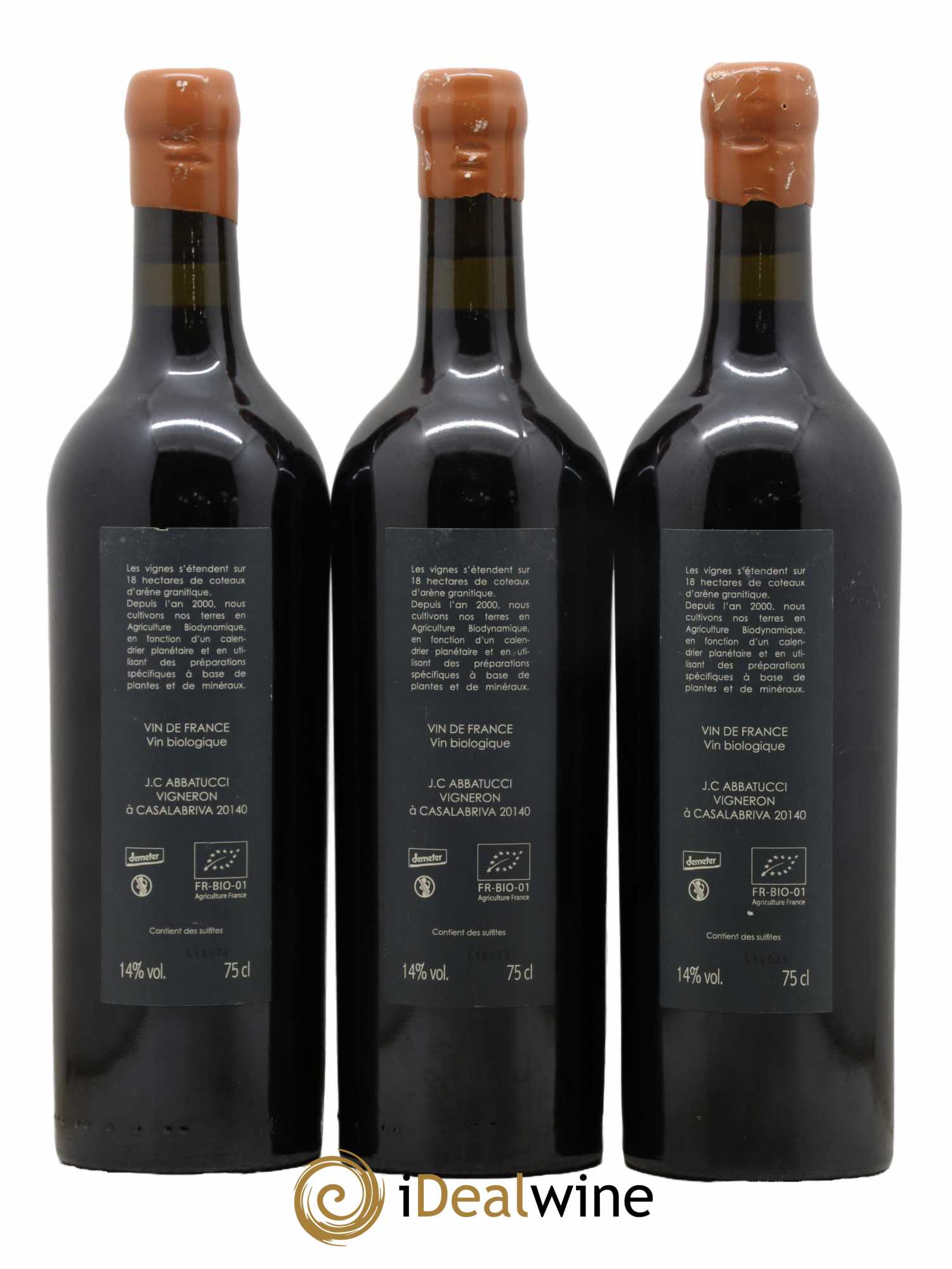 Vin de Corse Ministre Impérial Cuvée Collection Comte Abbatucci (Domaine) 2016 - Lot de 3 bouteilles - 1