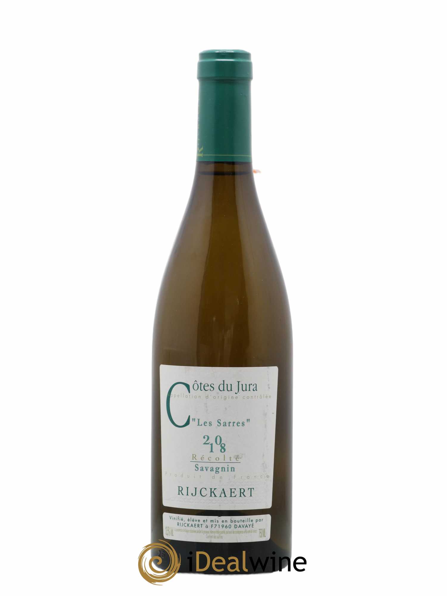 Côtes du Jura Savagnin Les Sarres Rijckaert 2018 - Lot de 1 bouteille - 0
