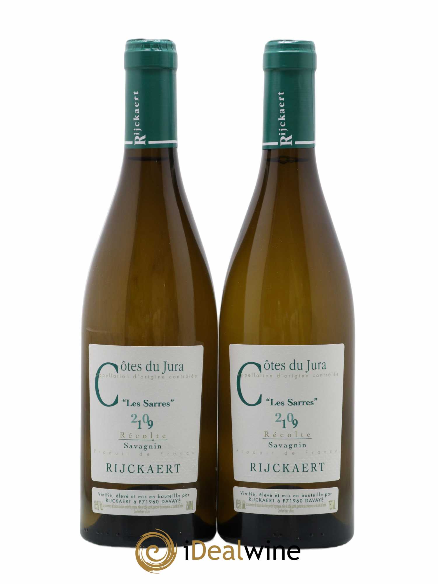 Côtes du Jura Savagnin Les Sarres Rijckaert 2019 - Lot de 2 bouteilles - 0
