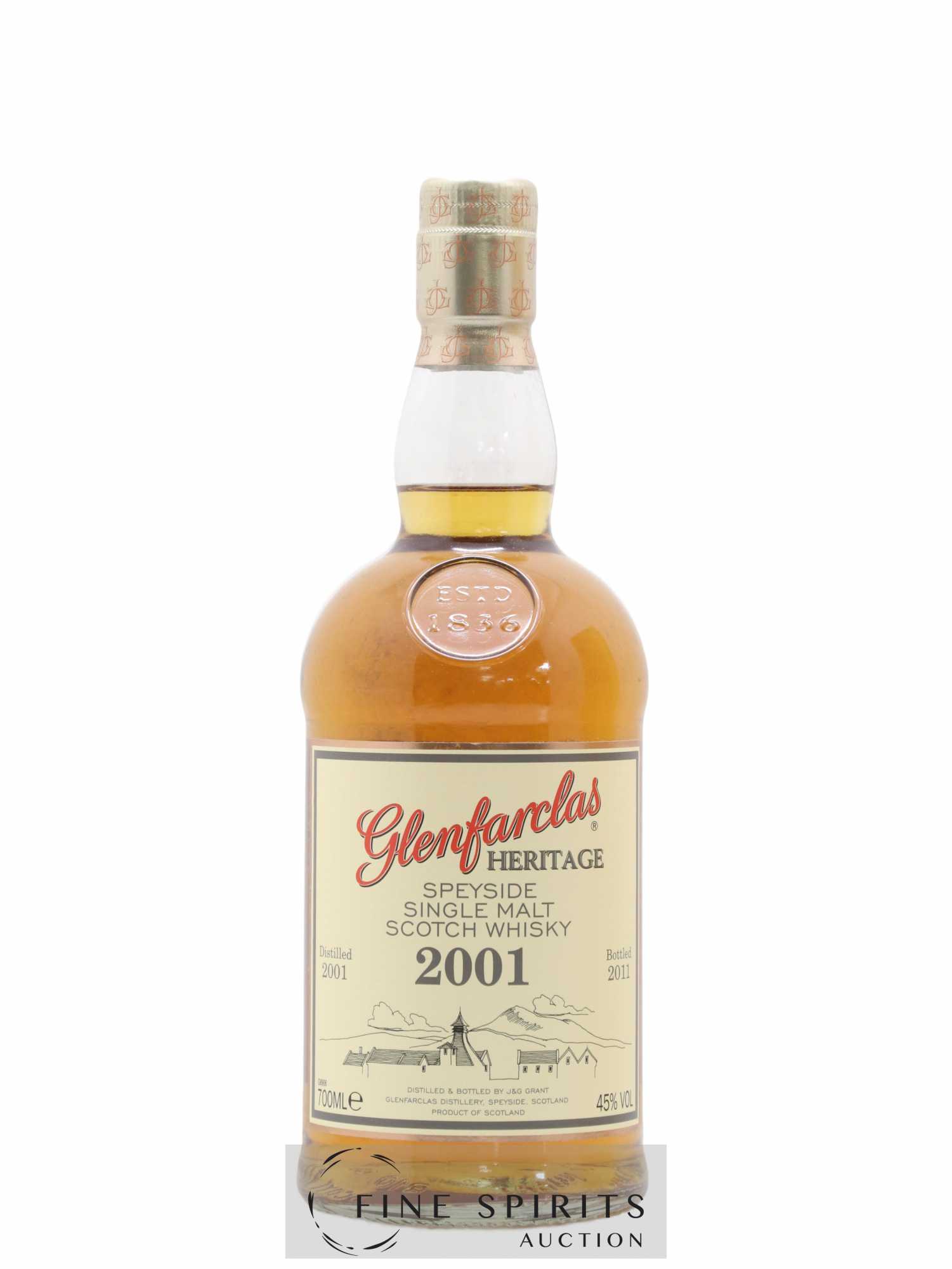 Glenfarclas 2001 Of. Heritage bottled 2011 - Posten von 1 Flasche - 1