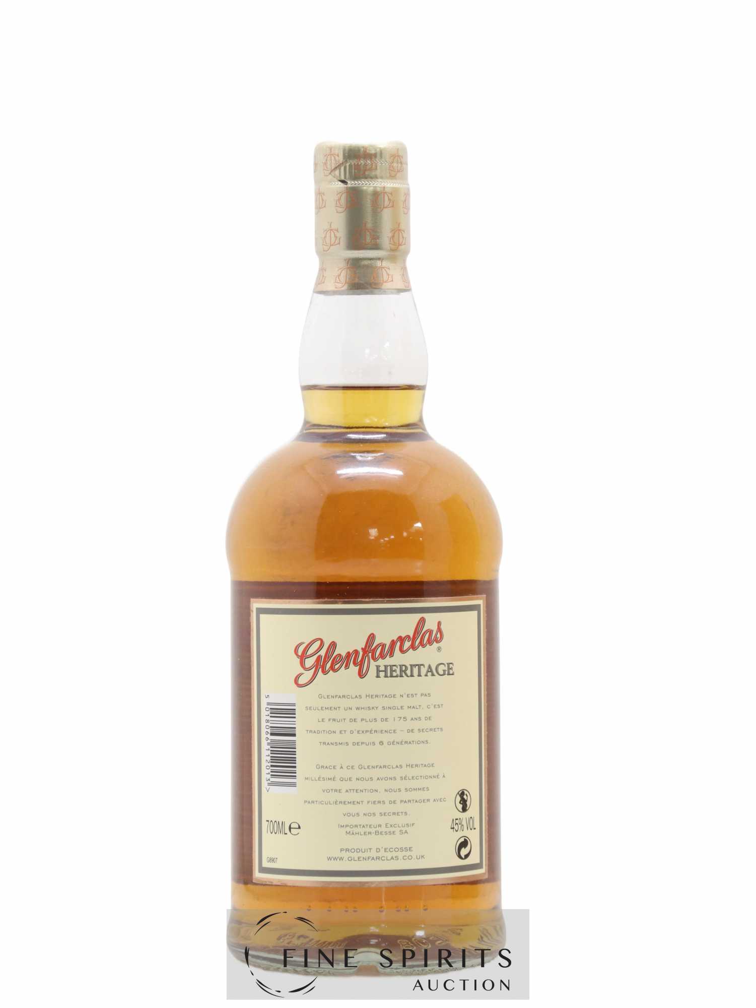 Glenfarclas 2001 Of. Heritage bottled 2011 - Posten von 1 Flasche - 2