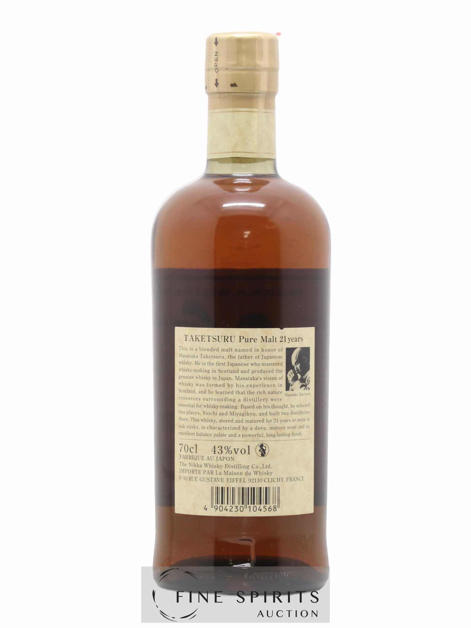 Taketsuru 21 years Of. Pure Malt Nikka Whisky - Posten von 1 Flasche - 1