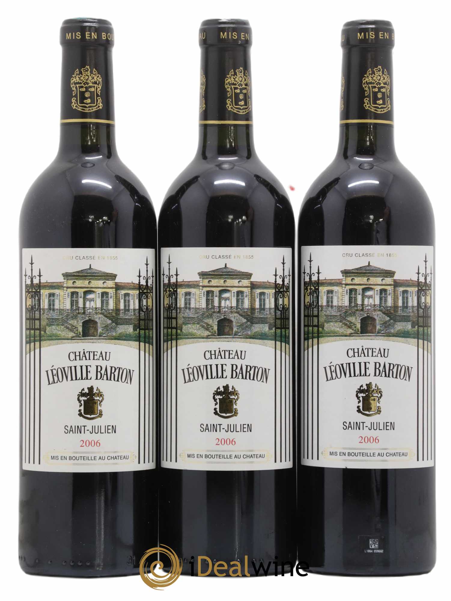 Château Léoville Barton 2ème Grand Cru Classé 2006 - Lot de 3 bouteilles - 0
