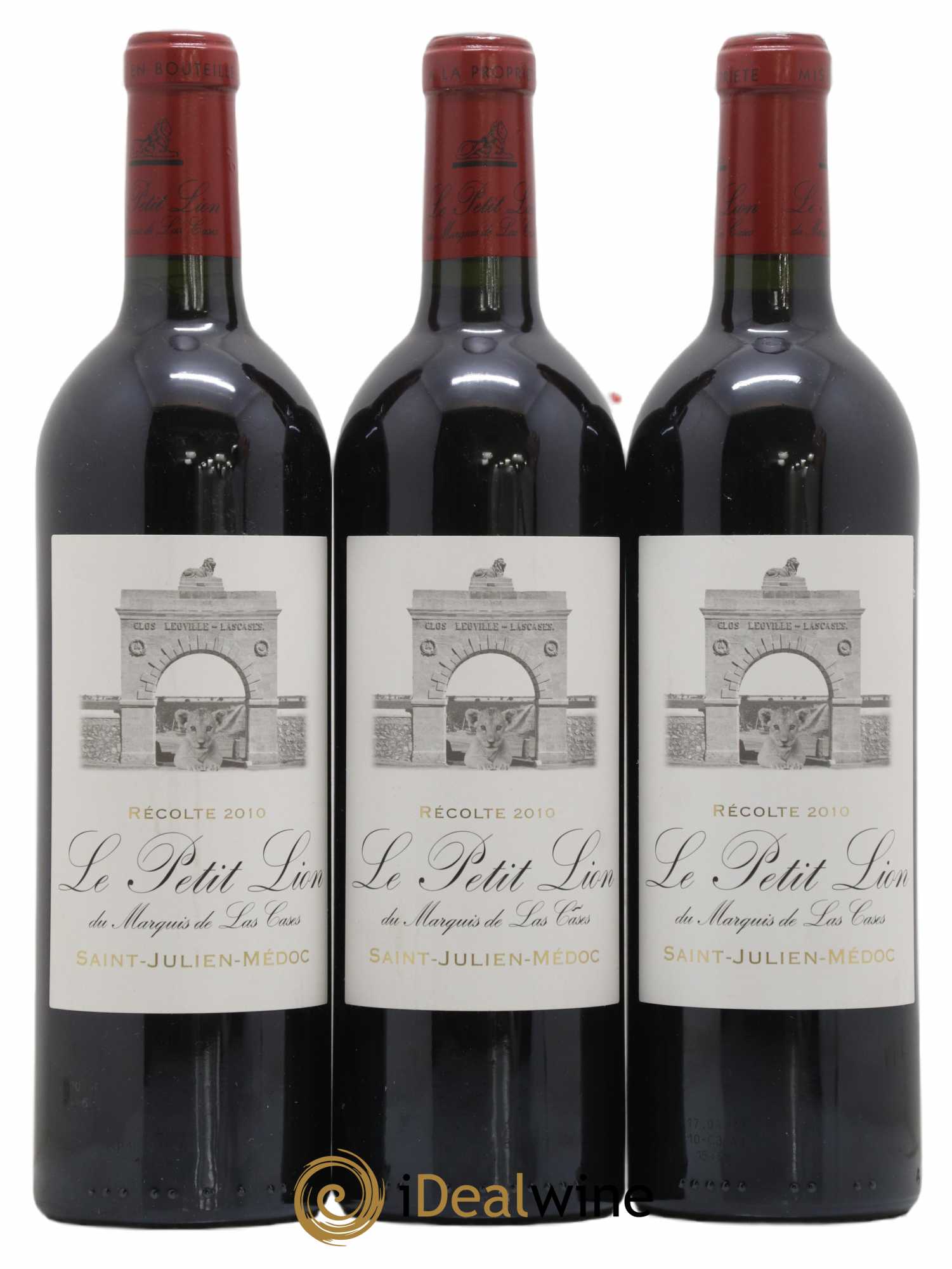 Le Petit Lion du Marquis de Las Cases Second Vin 2010 - Lot de 3 bouteilles - 0