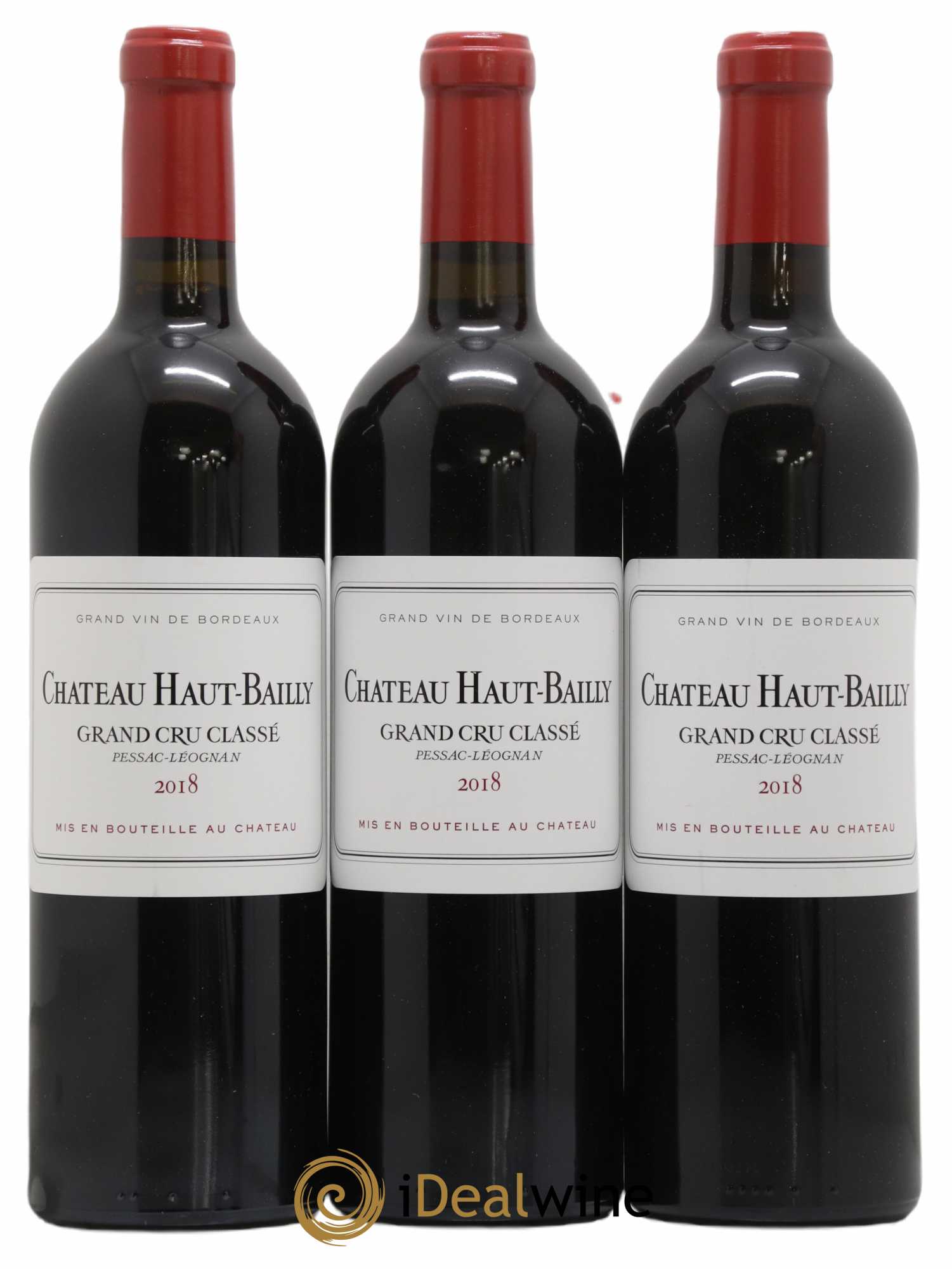 Château Haut-Bailly Cru Classé de Graves 2018 - Lot de 3 bouteilles - 0