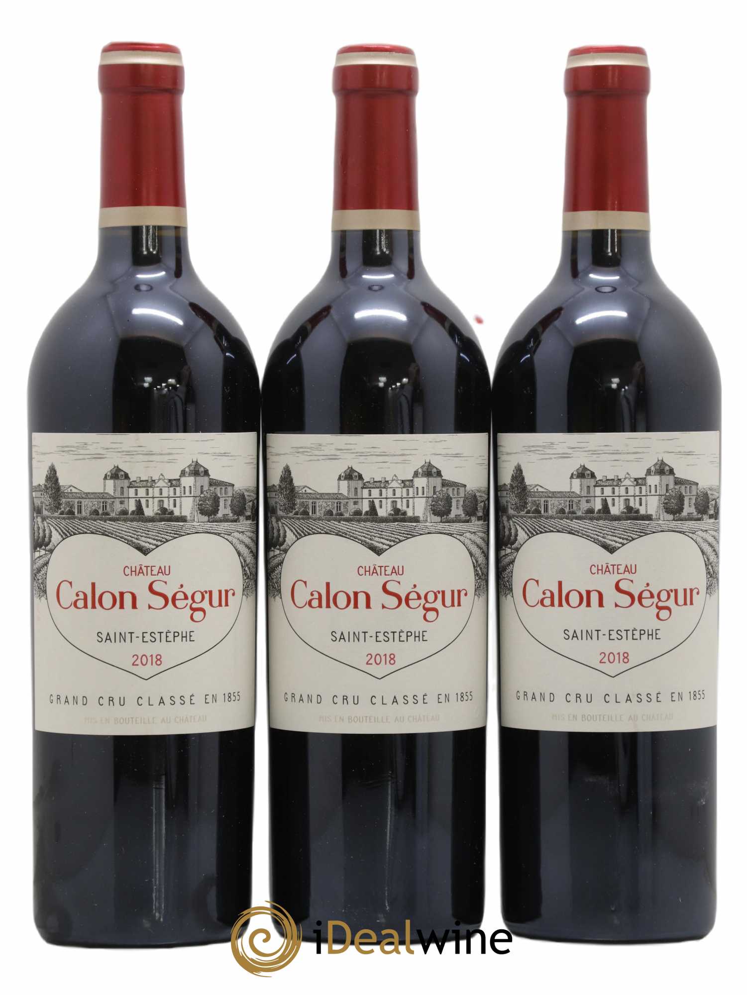 Château Calon Ségur 3ème Grand Cru Classé 2018 - Lot de 3 bouteilles - 0