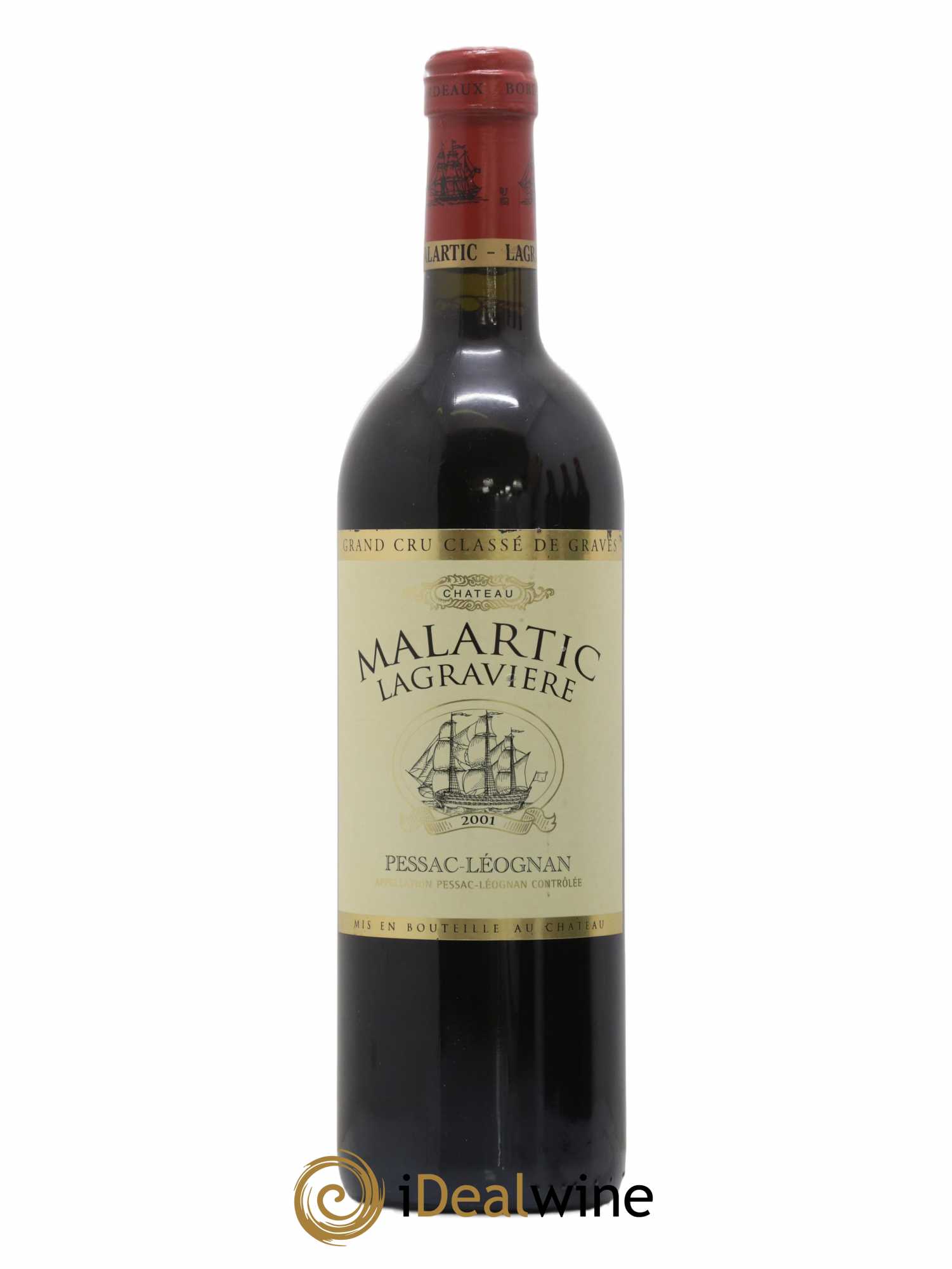 Château Malartic-Lagravière Cru Classé de Graves 2001 - Lot de 1 bouteille - 0