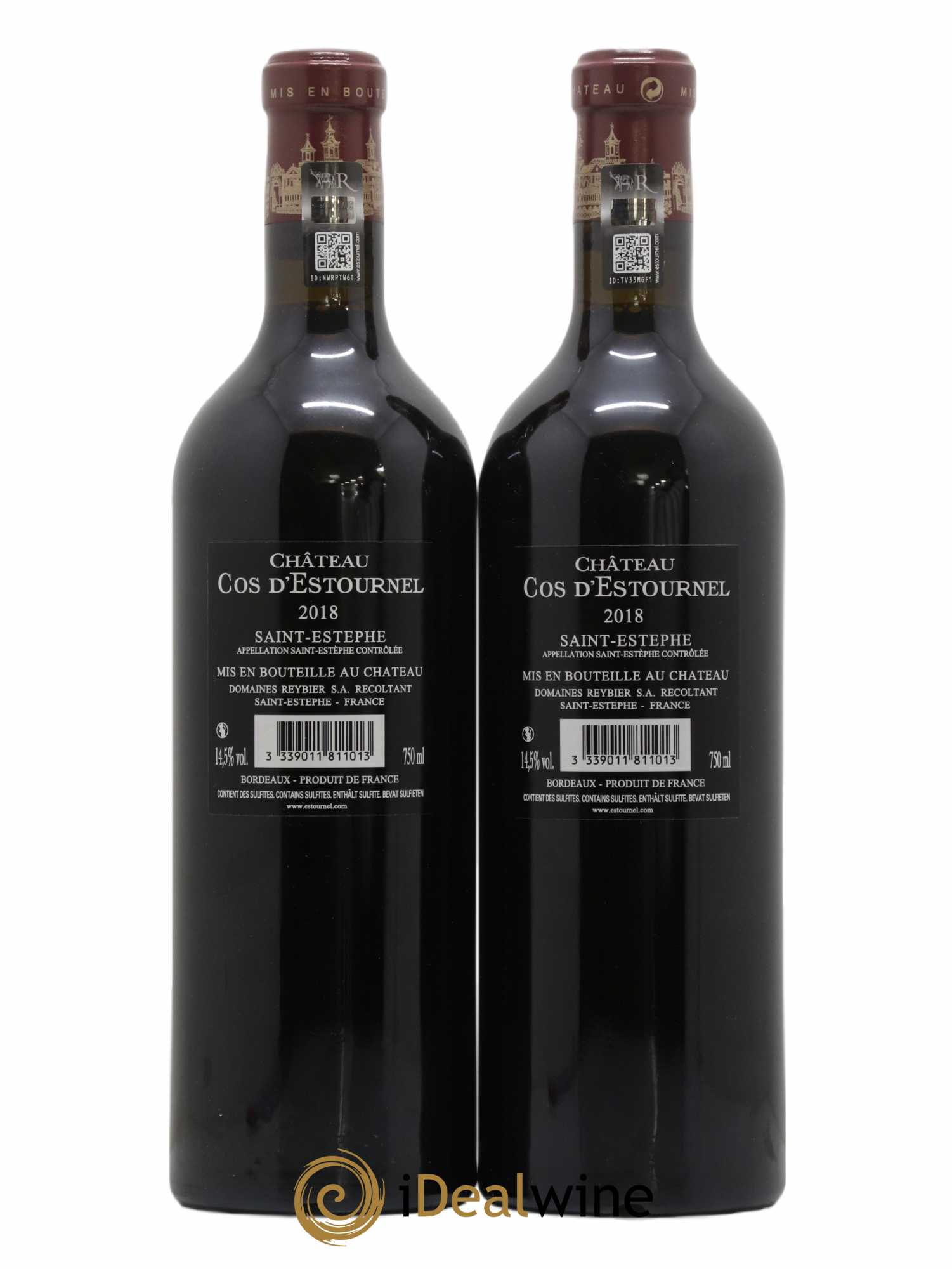 Cos d'Estournel 2ème Grand Cru Classé 2018 - Lot de 2 bouteilles - 1