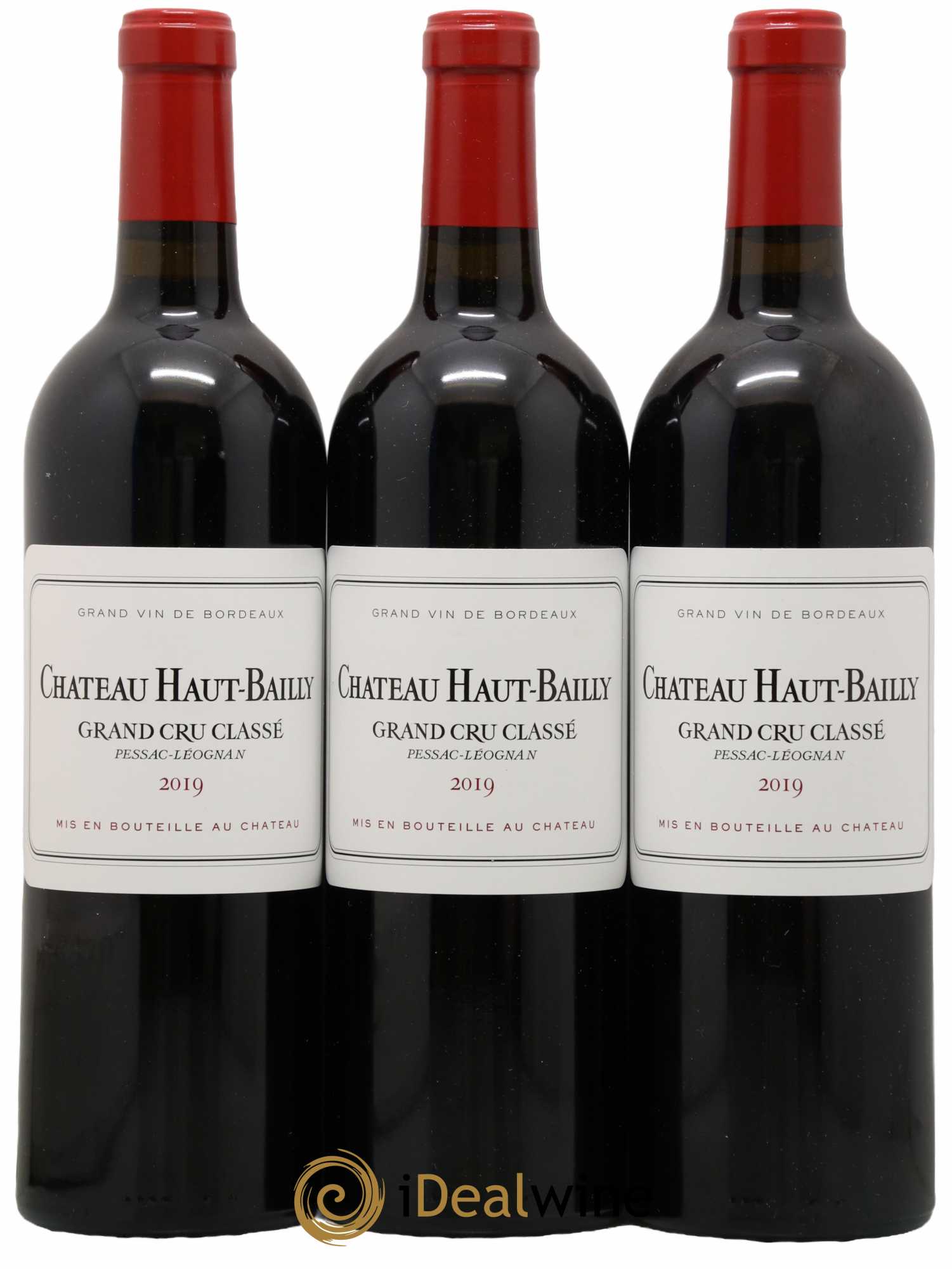 Château Haut-Bailly Cru Classé de Graves 2019 - Lot de 3 bouteilles - 0