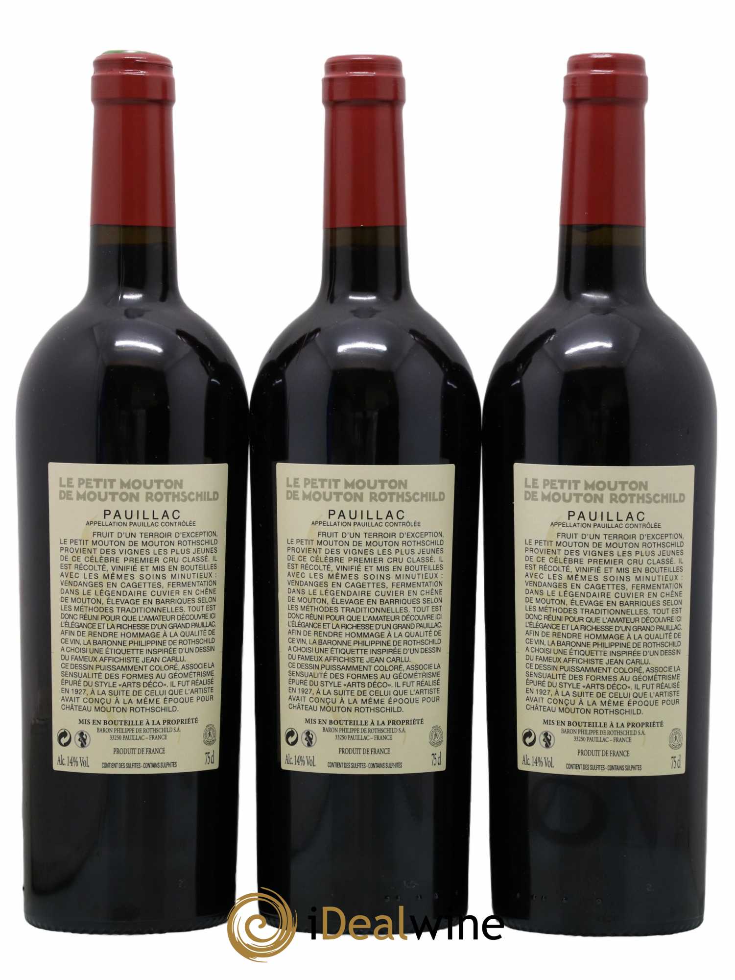 Petit Mouton Second Vin 2018 - Lot de 3 bouteilles - 1