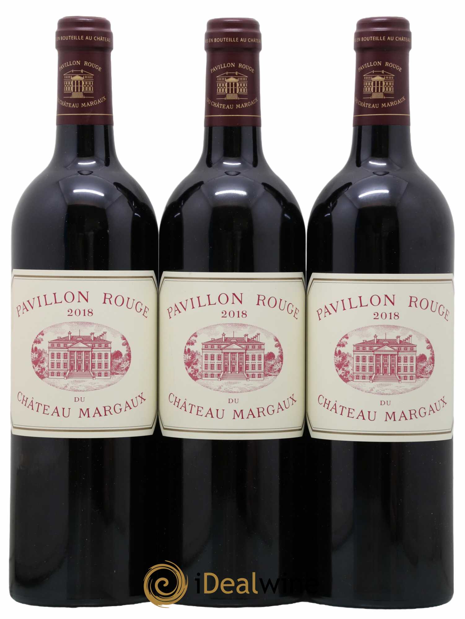 Pavillon Rouge du Château Margaux Second Vin 2018 - Lot de 3 bouteilles - 0