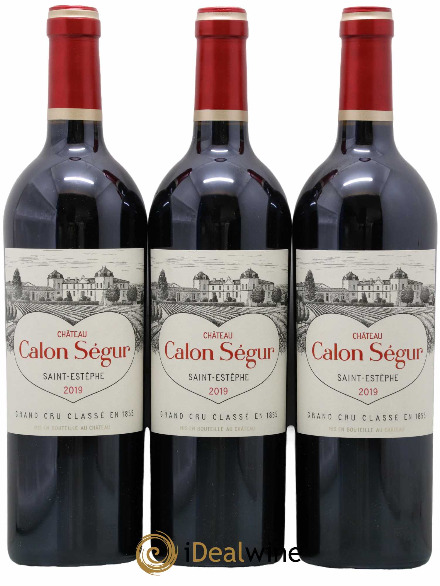 Château Calon Ségur 3ème Grand Cru Classé 2019 - Lot de 3 bouteilles - 0