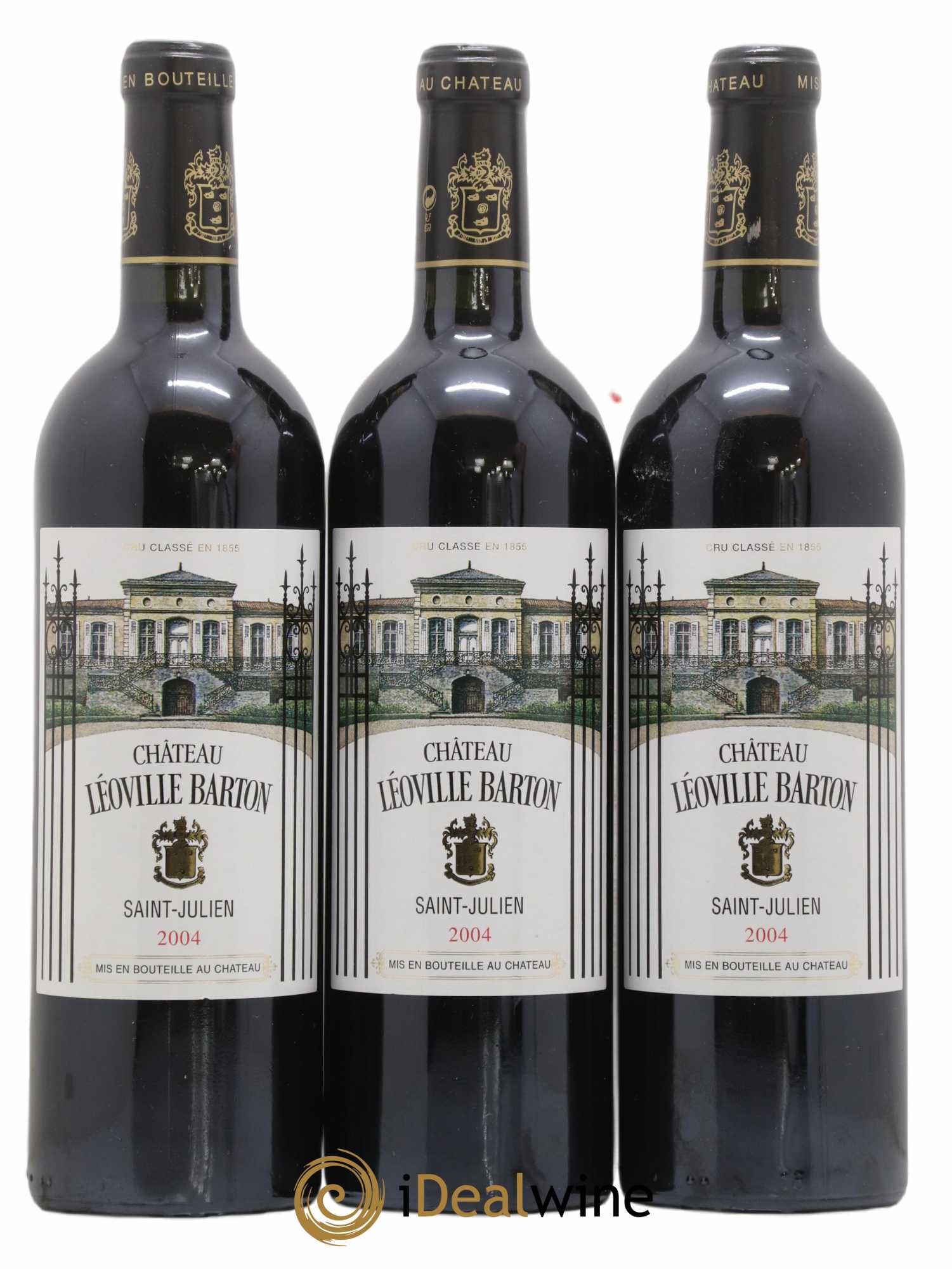 Château Léoville Barton 2ème Grand Cru Classé 2004 - Lot de 3 bouteilles - 0