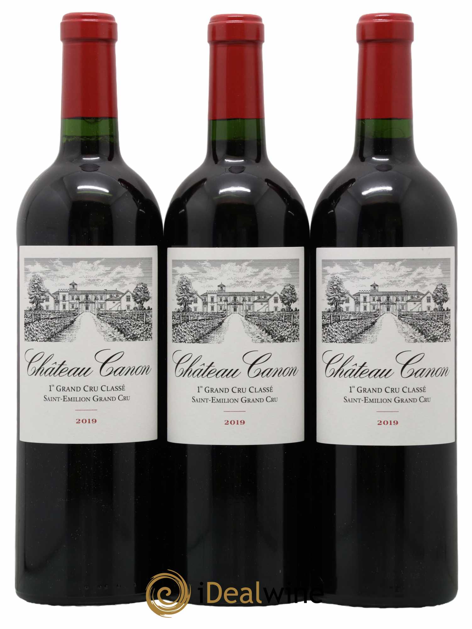 Château Canon 1er Grand Cru Classé B 2019 - Lot de 3 bouteilles - 0