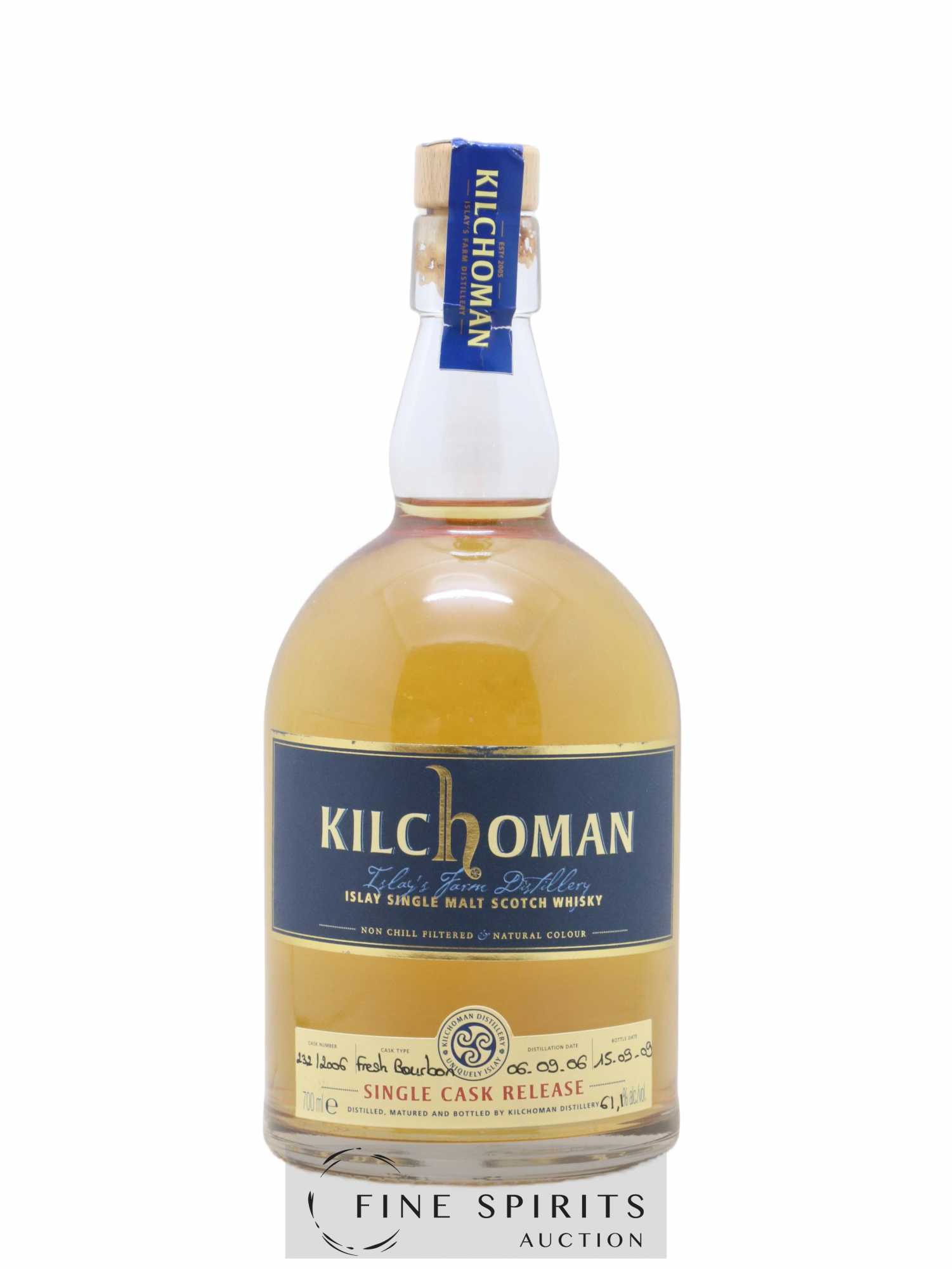 Kilchoman 2006 Of. Fresh Bourbon Cask n°232-2006 - bottled 2009 - Lot de 1 bouteille - 0