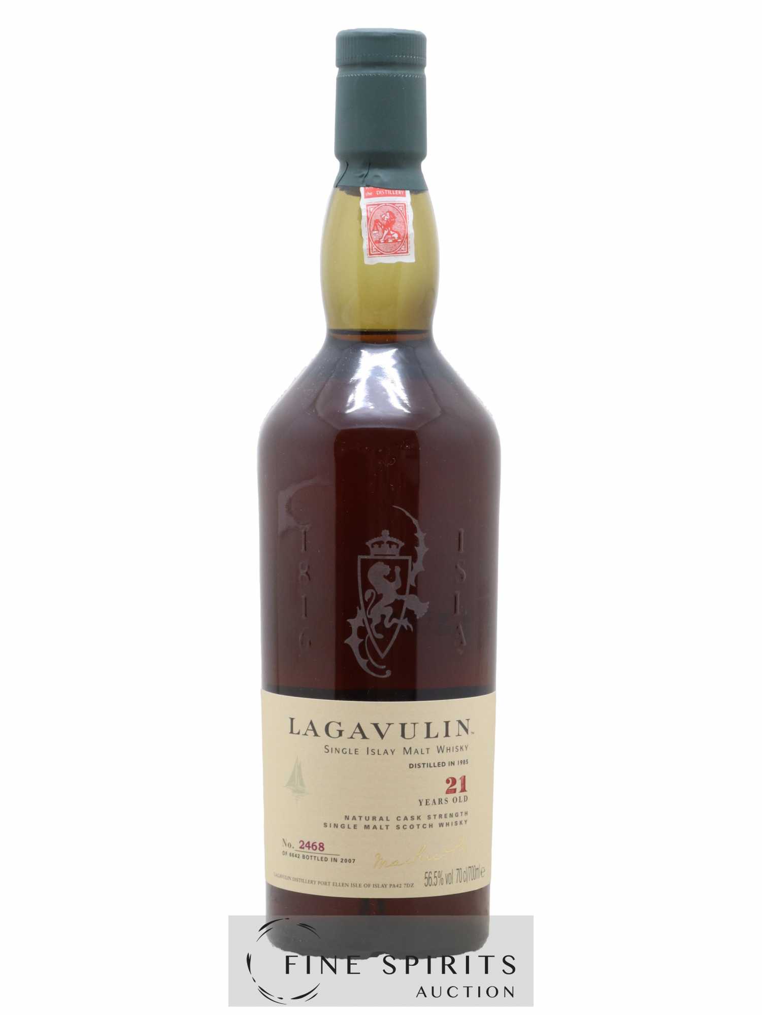 Lagavulin 21 years 1985 Of. Natural Cask Strength One of 6642 - bottled 2007 - Lot de 1 bouteille - 1