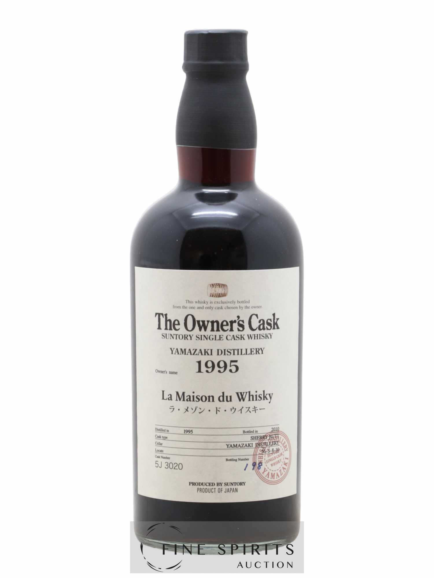 Yamazaki 1995 Of. The Owner's Cask Cask n°5J3020 - bottled 2010 LMDW - Lot de 1 bouteille - 1