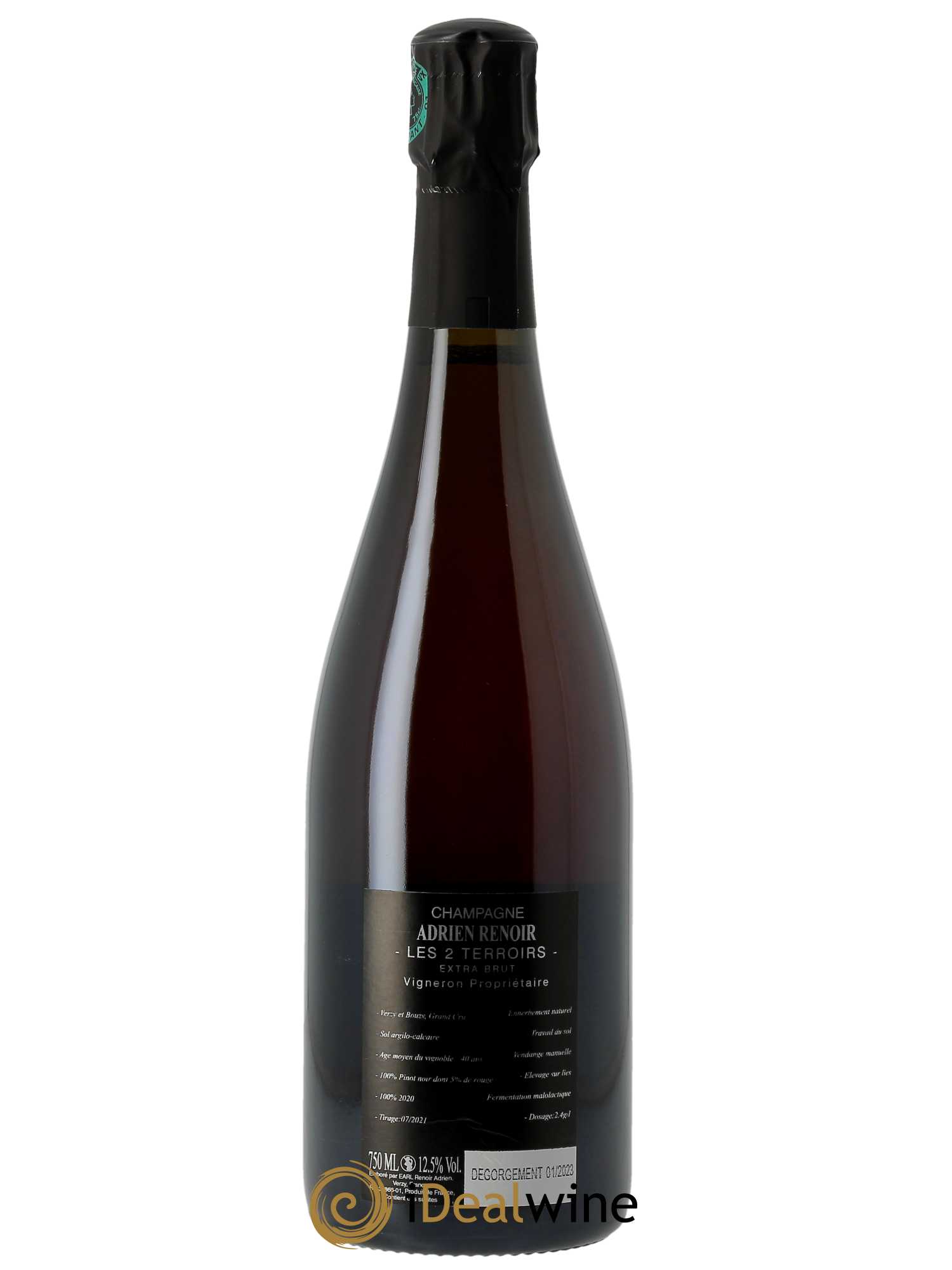 Les 2 Terroirs Grand Cru Extra-Brut Adrien Renoir  - Lot de 1 bouteille - 1
