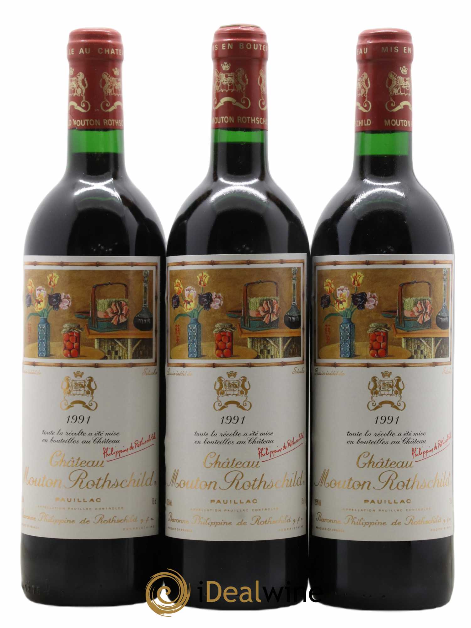 Château Mouton Rothschild 1er Grand Cru Classé 1991 - Lot de 12 bouteilles - 5