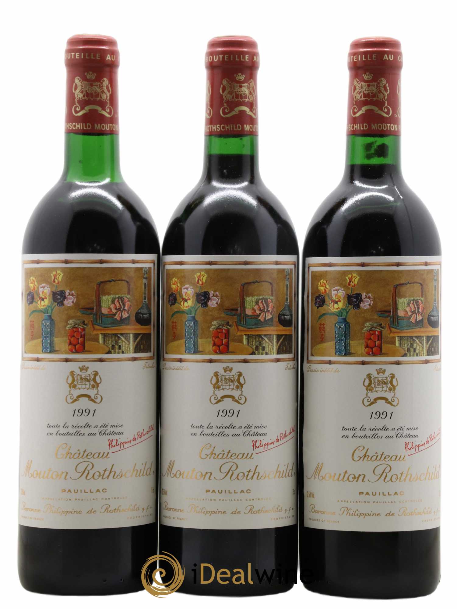 Château Mouton Rothschild 1er Grand Cru Classé 1991 - Lot de 12 bouteilles - 7
