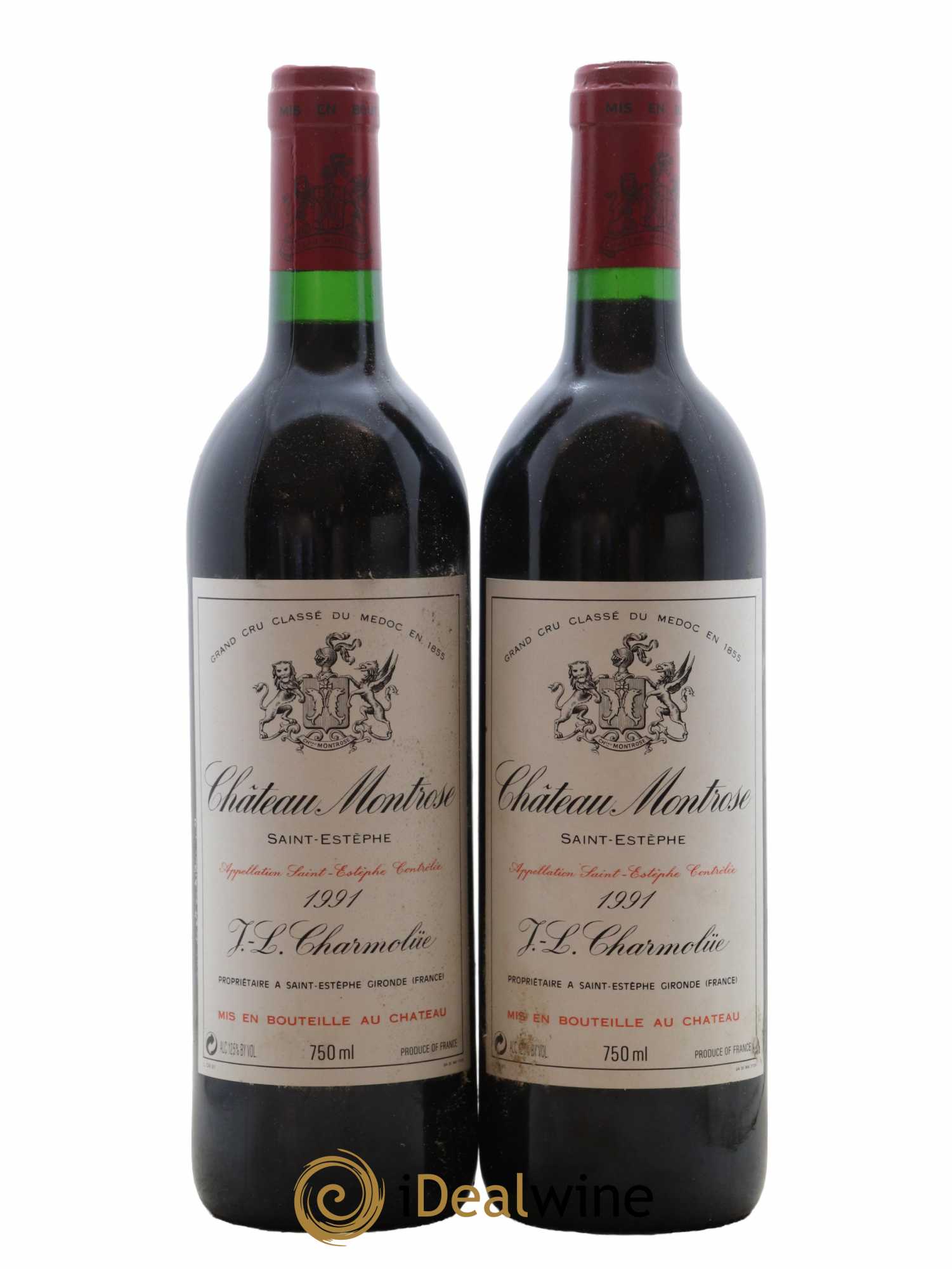 Château Montrose 2ème Grand Cru Classé 1991 - Lot de 2 bouteilles - 0