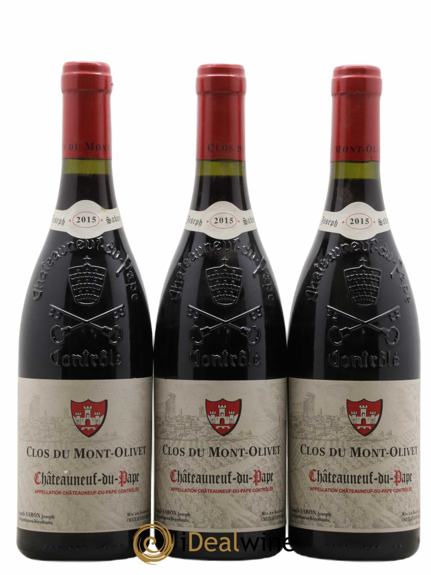 Châteauneuf-du-Pape Clos du Mont-Olivet 2015 - Lot de 3 bouteilles - 0