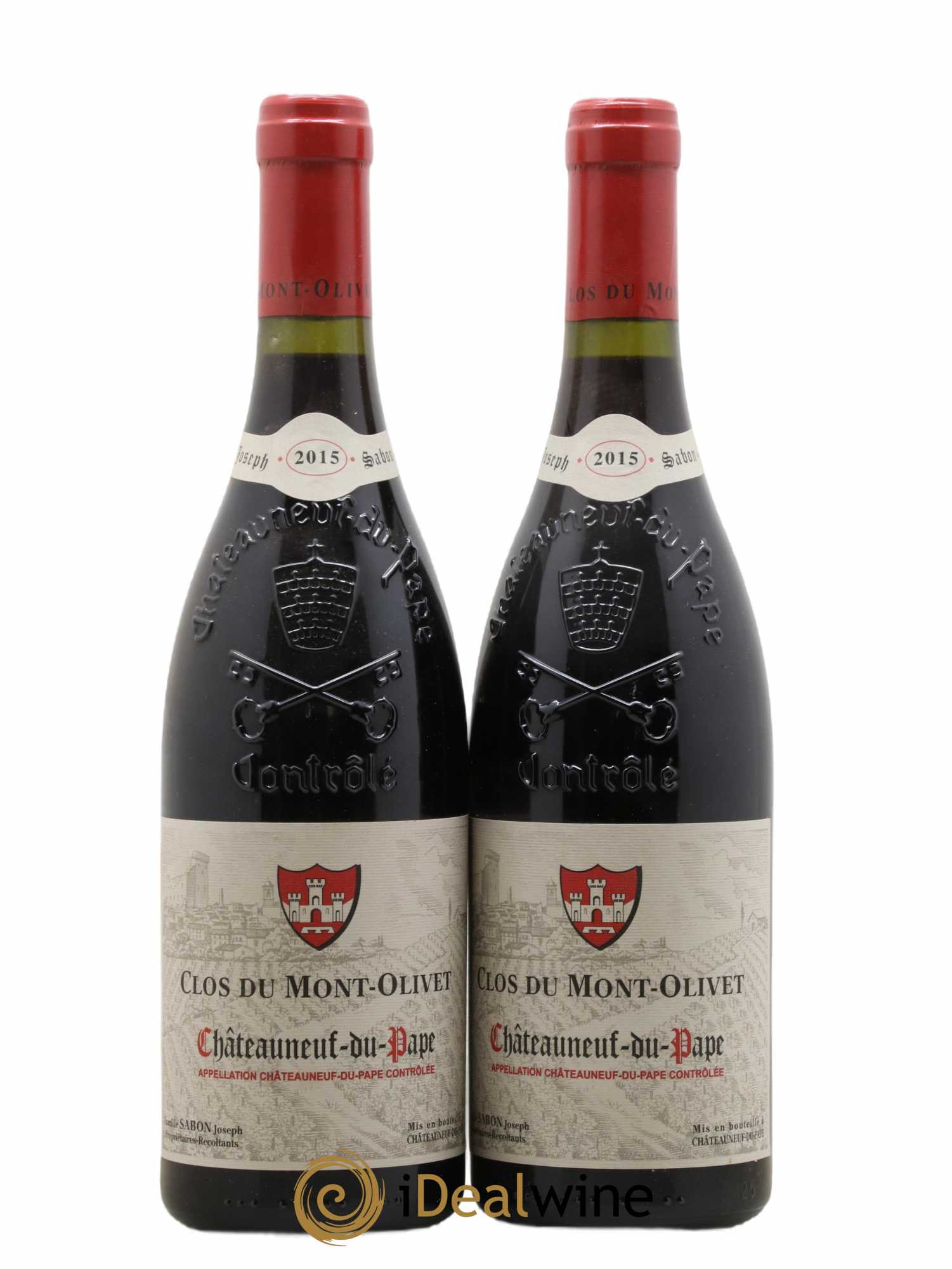 Châteauneuf-du-Pape Clos du Mont-Olivet 2015 - Lot de 2 bouteilles - 0