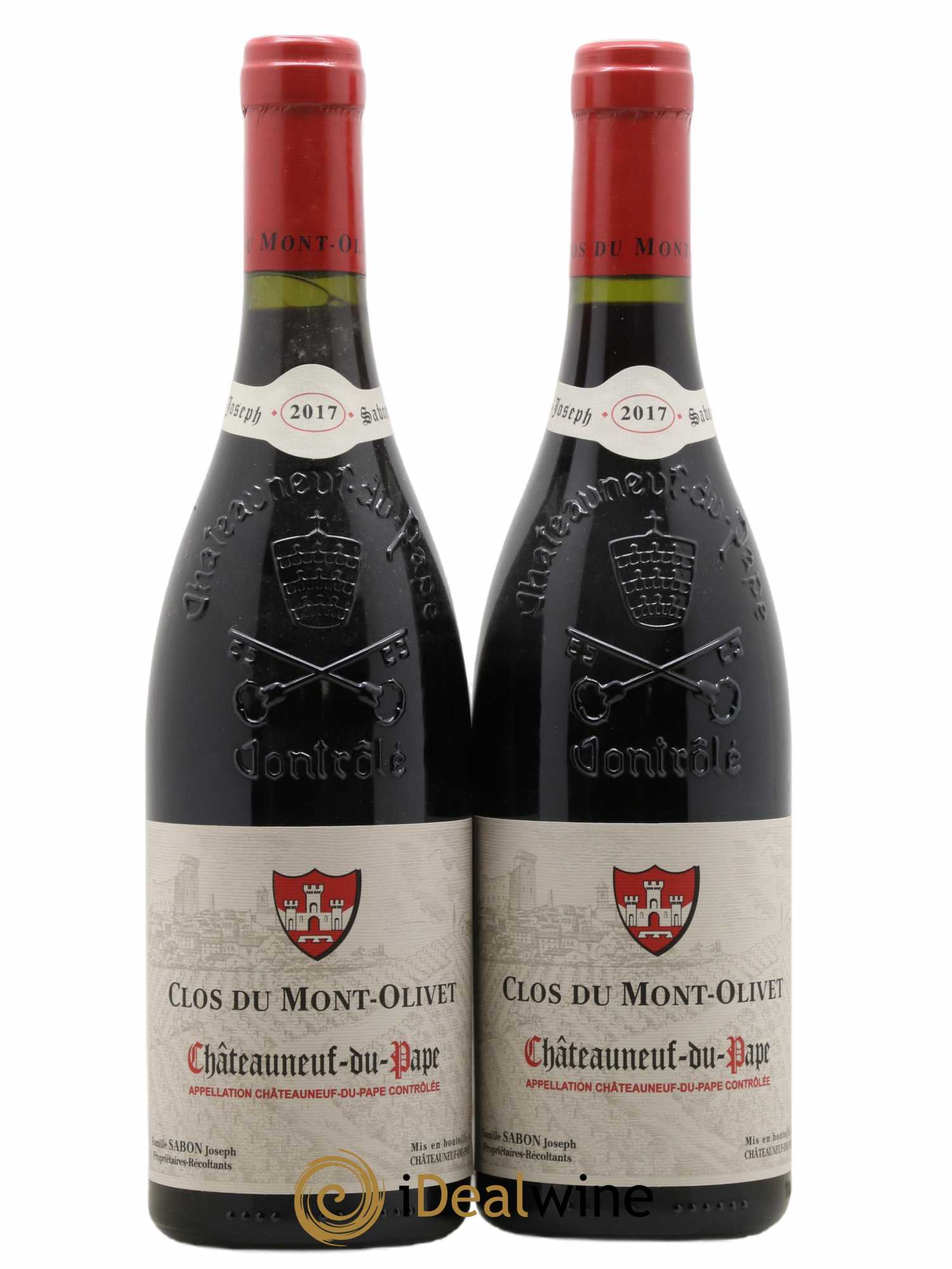 Châteauneuf-du-Pape Clos du Mont-Olivet 2017 - Lot de 2 bouteilles - 0