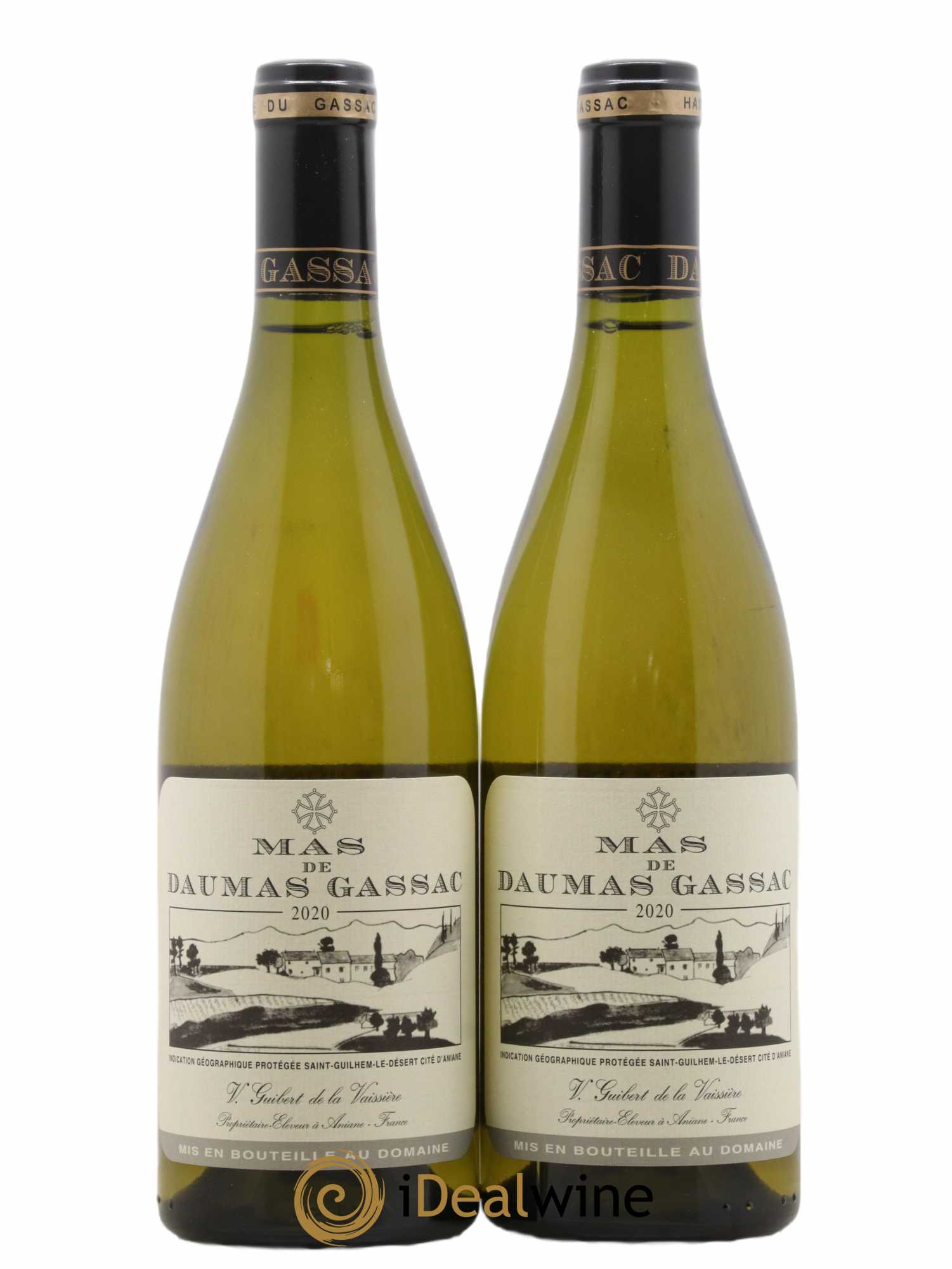 Saint-Guilhem-le-Désert - Cité d'Aniane Mas Daumas Gassac Famille Guibert de La Vaissière 2020 - Lot de 2 bouteilles - 0