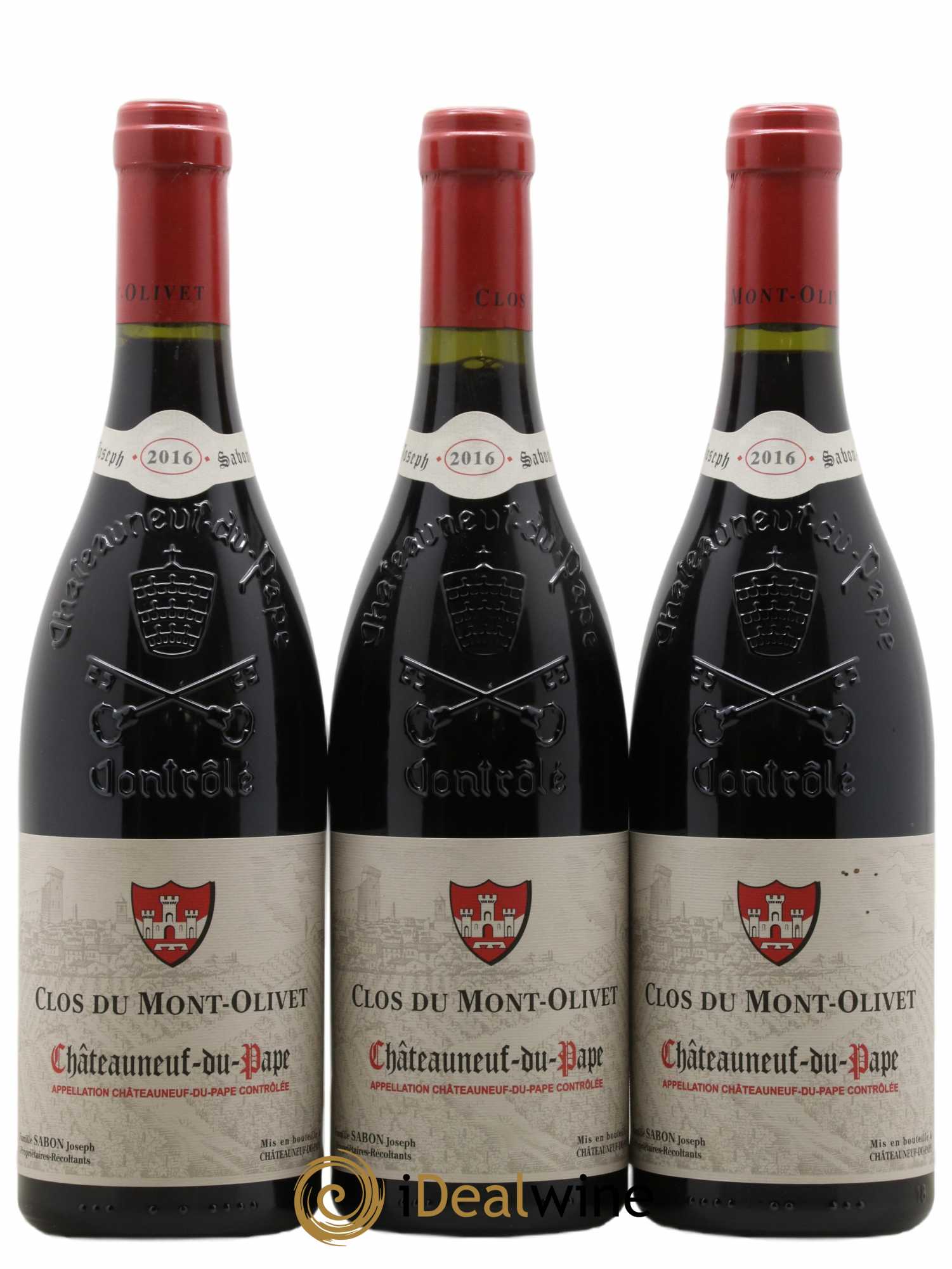 Châteauneuf-du-Pape Clos du Mont-Olivet 2016 - Lot de 3 bouteilles - 0