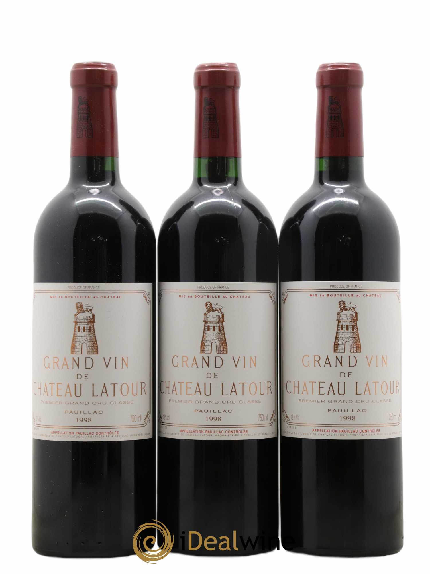 Château Latour 1er Grand Cru Classé 1998 - Lot de 12 bouteilles - 1