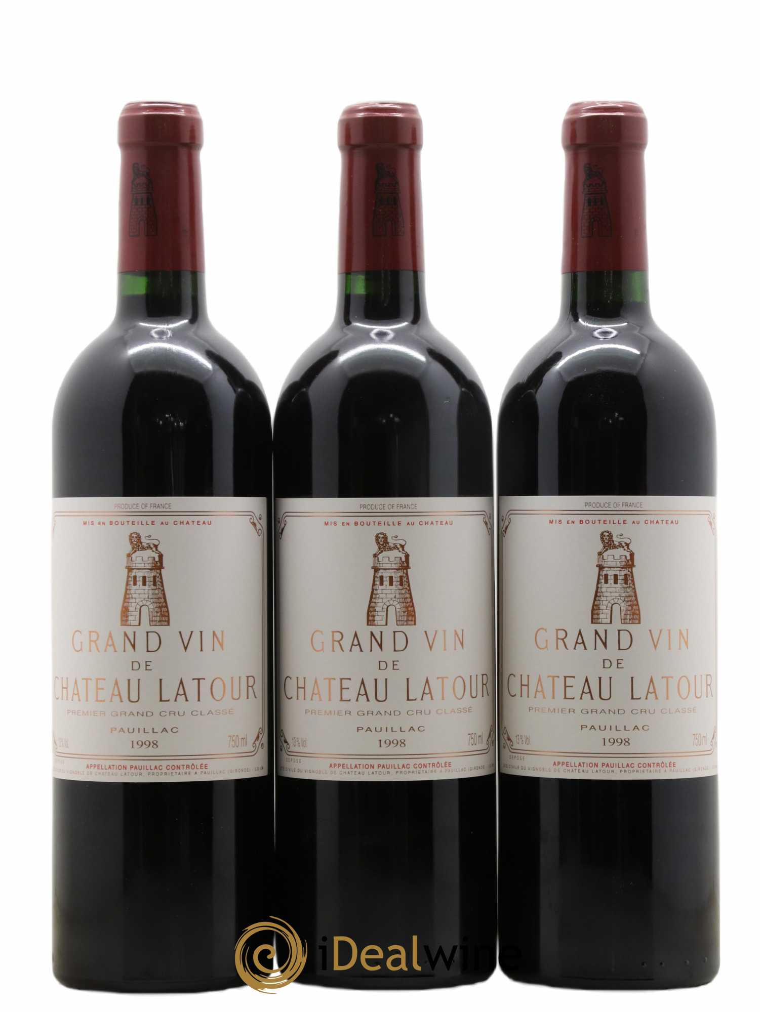 Château Latour 1er Grand Cru Classé 1998 - Lot de 12 bouteilles - 3