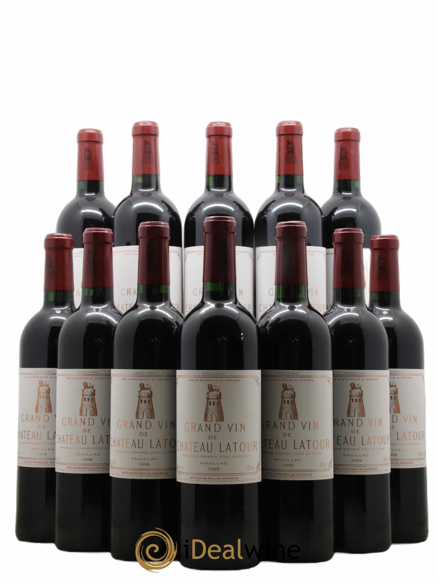 Château Latour 1er Grand Cru Classé 1998 - Lot de 12 bouteilles - 0