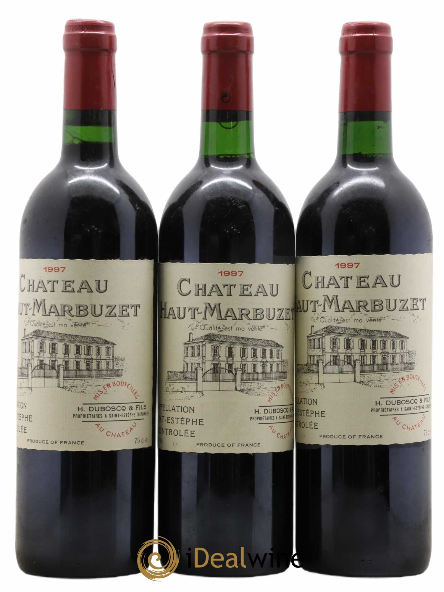 Château Haut Marbuzet 1997 - Lot of 12 bottles - 3