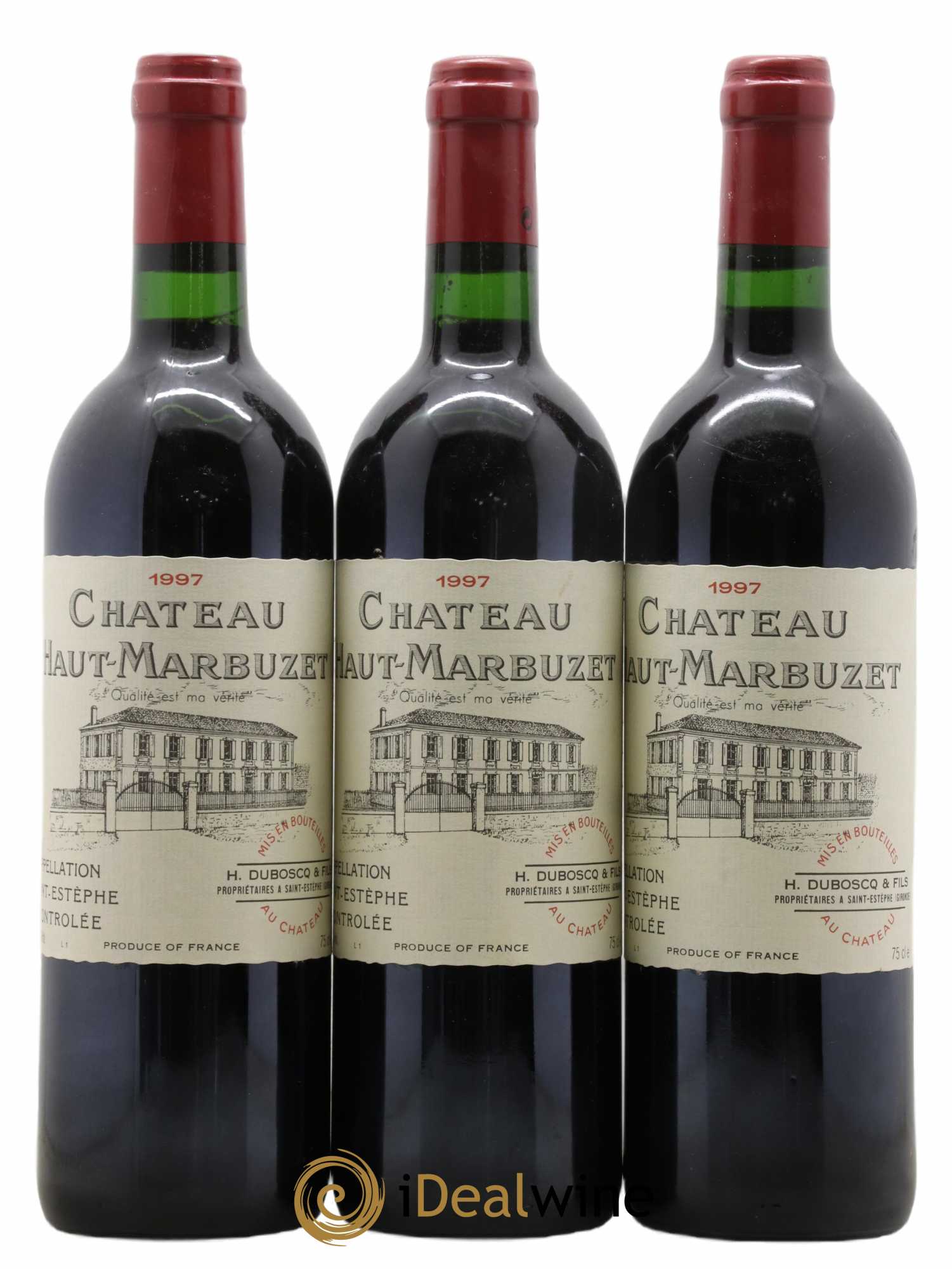 Château Haut Marbuzet 1997 - Lot of 12 bottles - 4