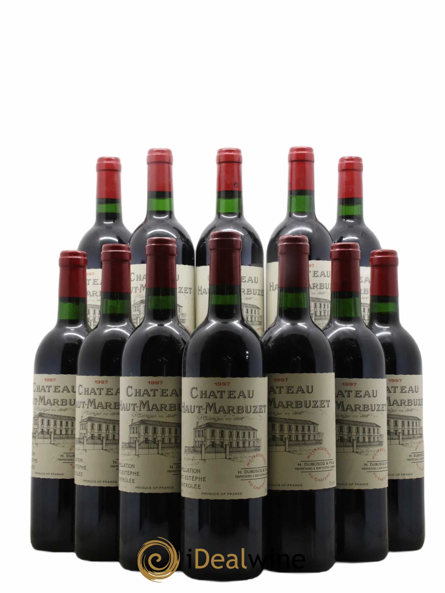 Château Haut Marbuzet 1997 - Lot of 12 bottles - 0