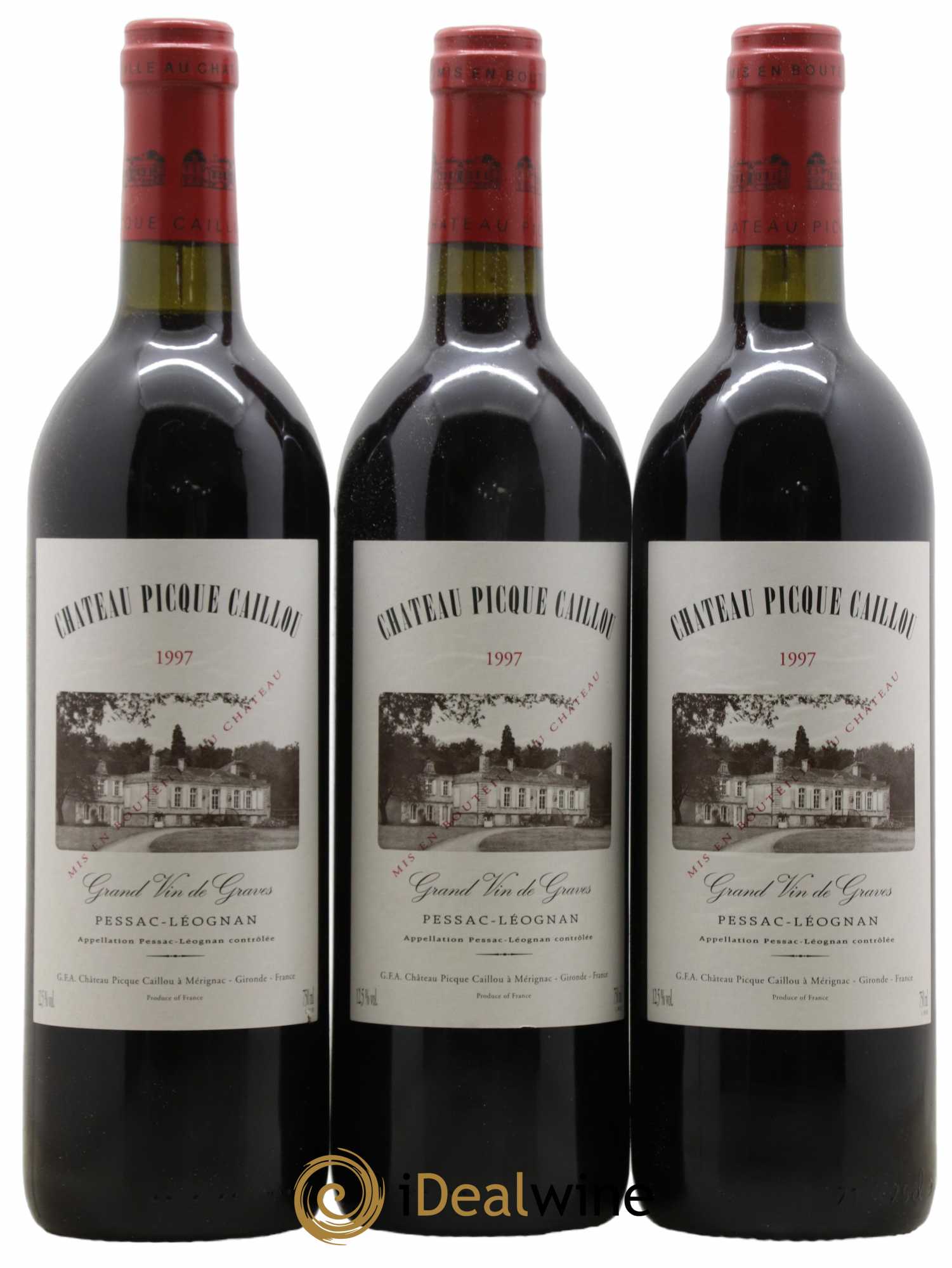 Château Picque Caillou 1997 - Lot de 12 bouteilles - 1